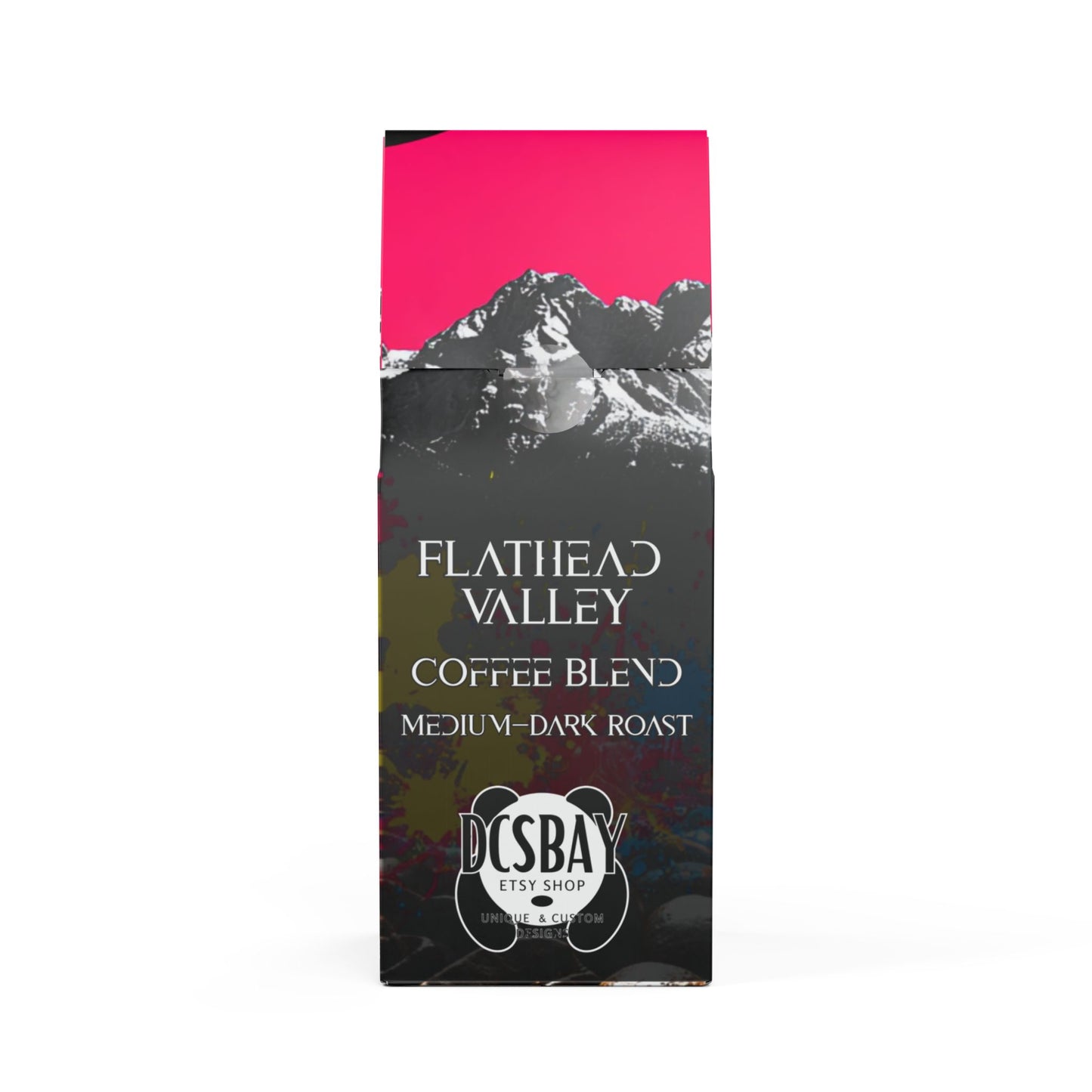 Flathead Valley Coffee Blend (Medium-Dark Roast) 12oz Pack - Baker's Chocolate & Caramelized Sugar Notes