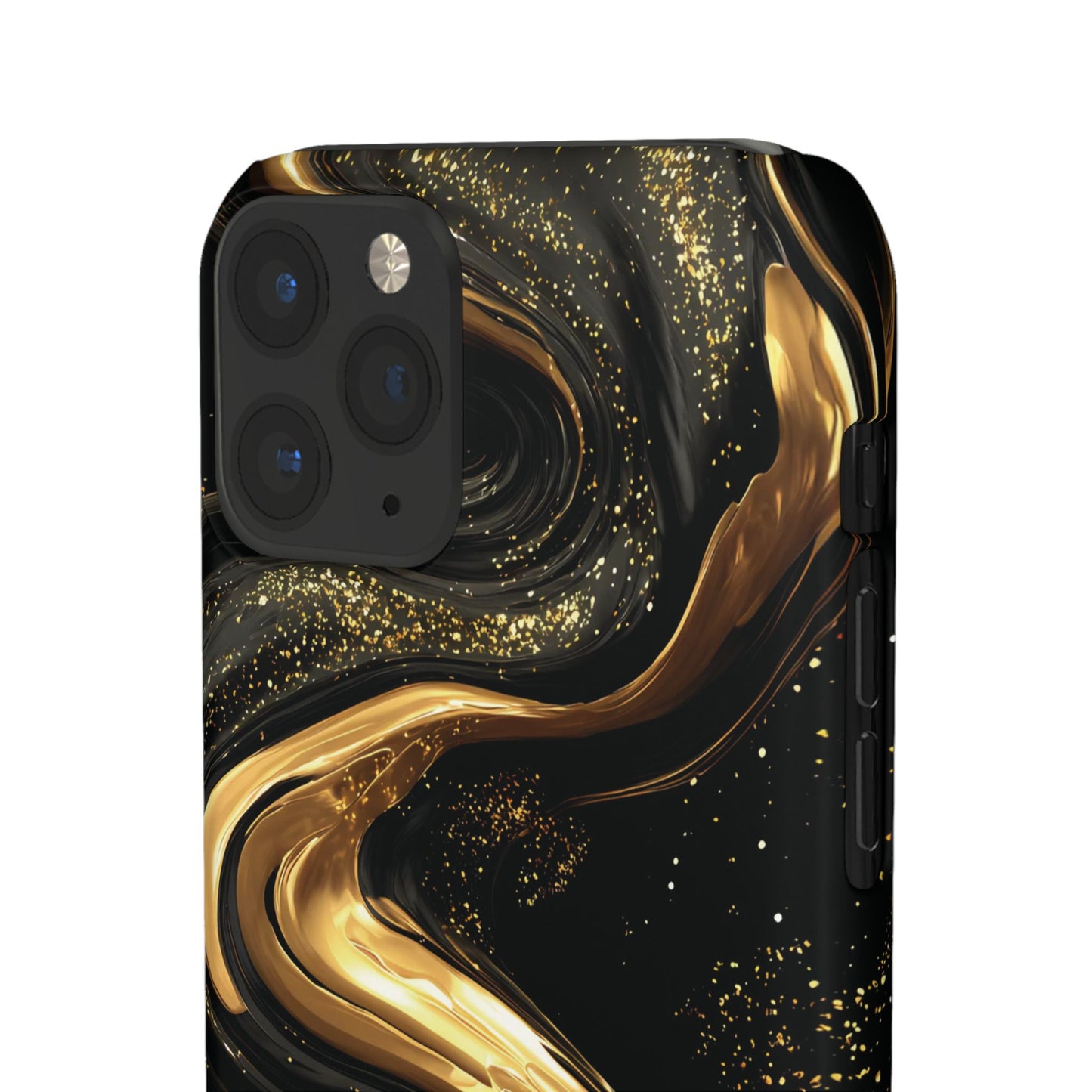 Elegant Gold Swirl Snap Case - Stylish Phone Cover, Modern Accessory, Gift for Her, Luxe Phone Case, Trendy Decor