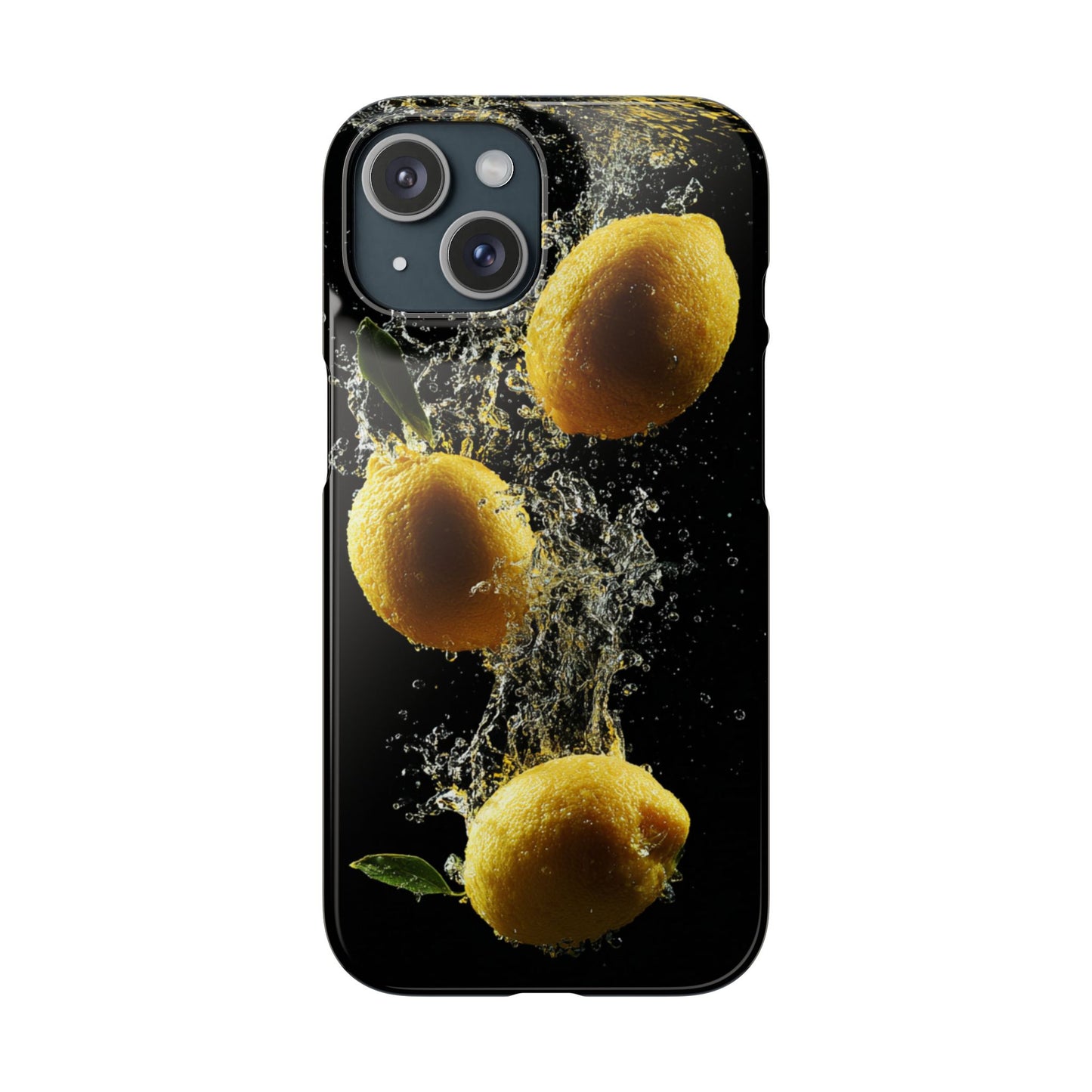 Lemon Splash Phone Case - Vibrant Snap Case, Fruit Lover Gift, Summer Vibes, Kitchen Decor, Unique Phone Accessories