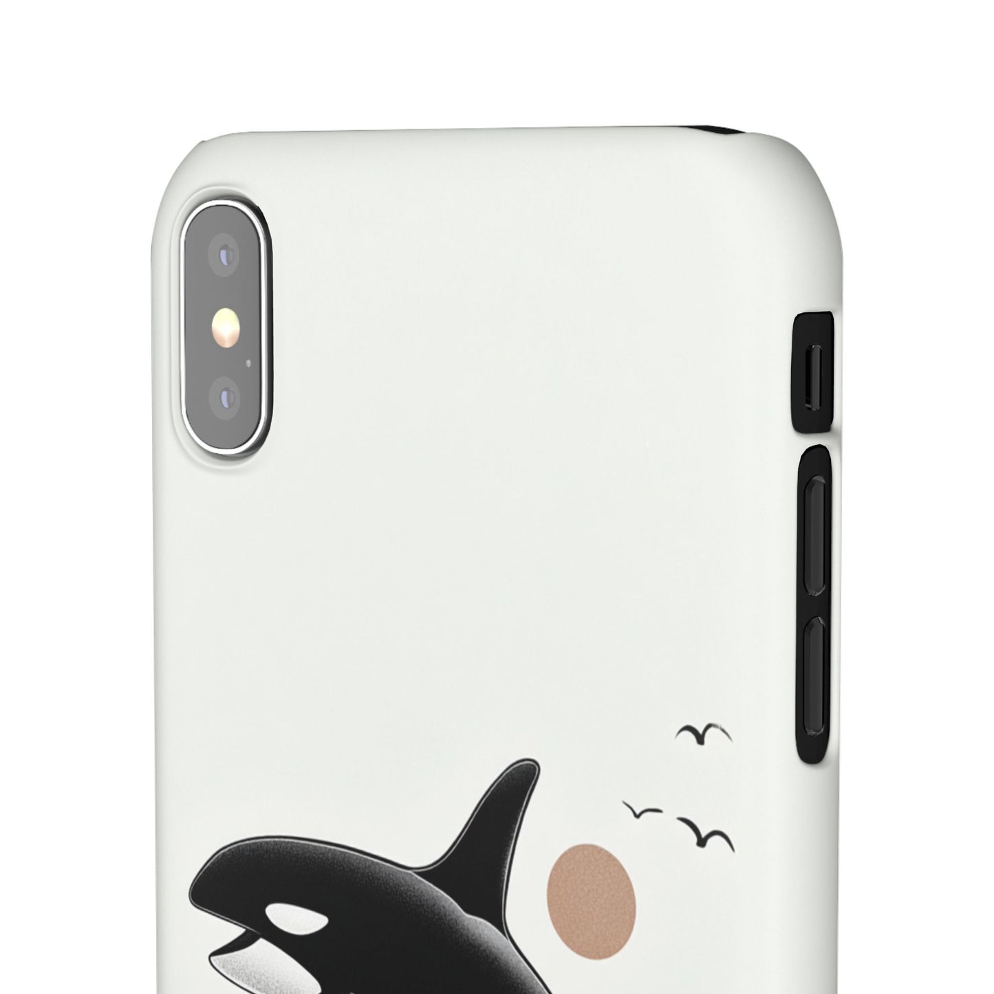 Whale Splash Phone Case | Ocean Lover Gift, Marine Art, Snap Cases, Cute Whale Design, Custom Phone Accessories