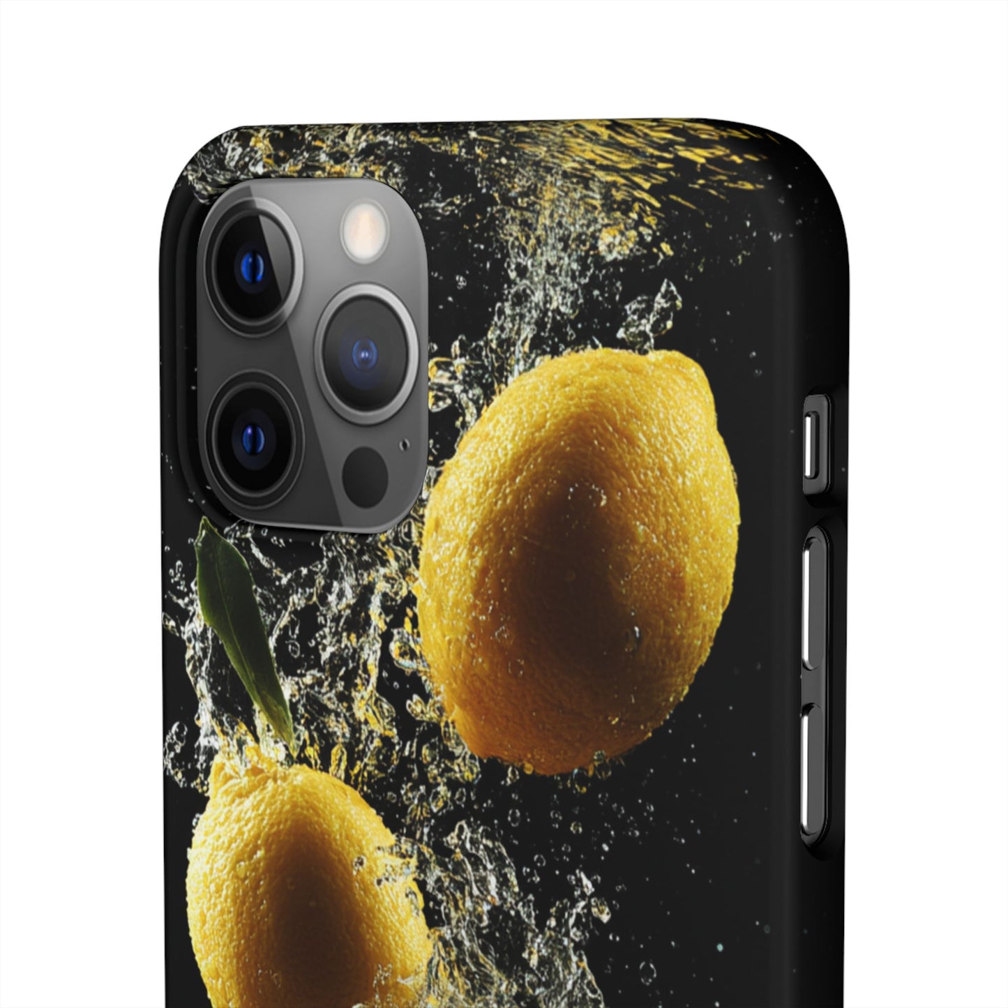 Lemon Splash Phone Case - Vibrant Snap Case, Fruit Lover Gift, Summer Vibes, Kitchen Decor, Unique Phone Accessories