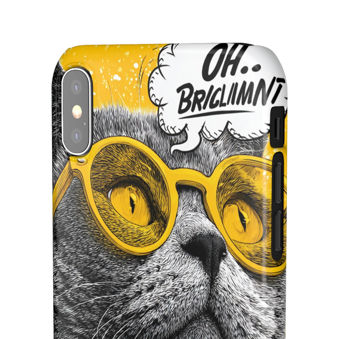 Playful Cat Snap Case - Quirky Phone Cover for Cat Lovers, Gift for Pet Enthusiasts, Funny Accessory for Any Occasion