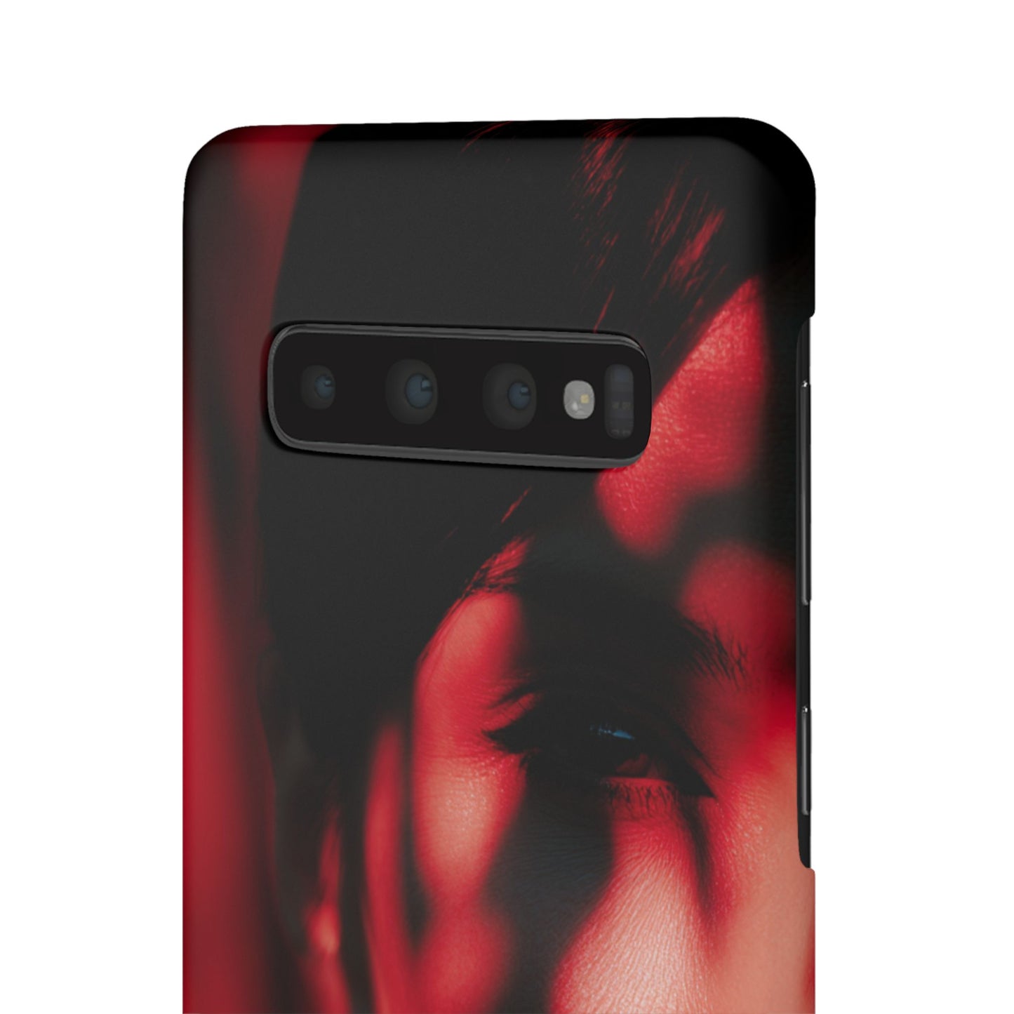 Stylish Snap Cases for Phone, Artistic Phone Cover, Unique Gifts, Red Aesthetic Case, Trendy Accessory, Vibrant Protection