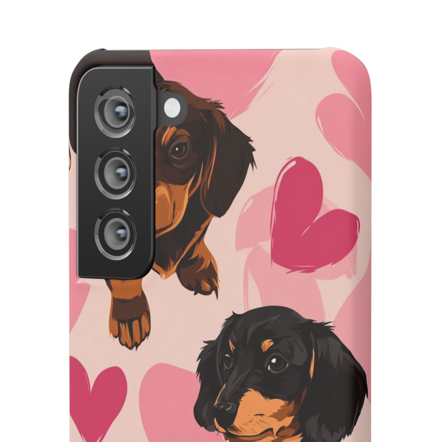 Pink Dachshund Love Phone Case for Iphone and Samsung Customistion and Free Shipping Avvialable