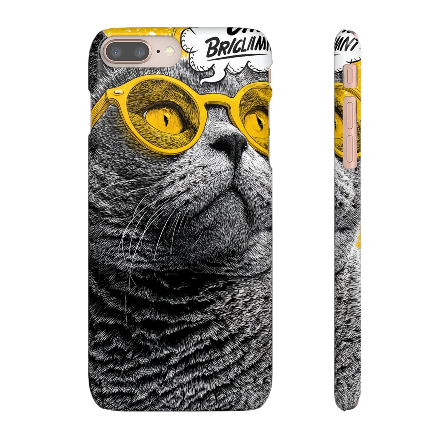 Playful Cat Snap Case - Quirky Phone Cover for Cat Lovers, Gift for Pet Enthusiasts, Funny Accessory for Any Occasion
