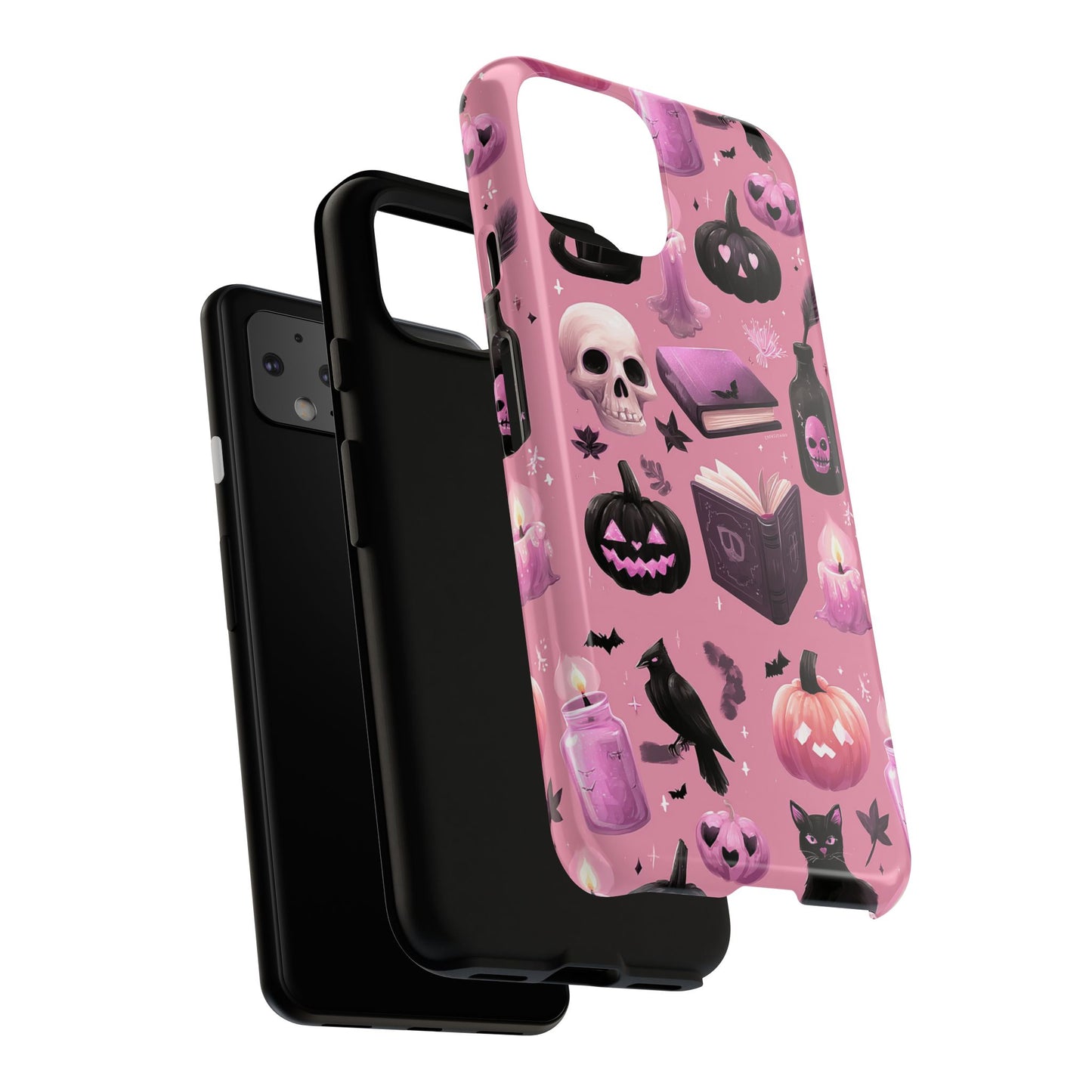 Spooky Phone Case - Halloween Design, Cute Costume Accessory, Fall Decor, Gift for Cat Lovers, Witchy Vibes, Trick or Treat