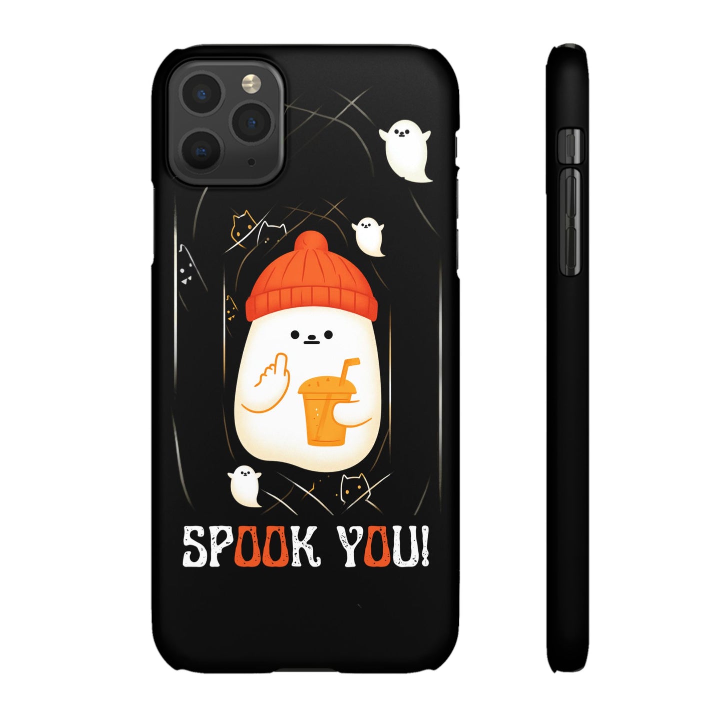 Spook You Halloween Ghost Snap Case Kawaii Protective Phone Cover for iPhone and Samsung