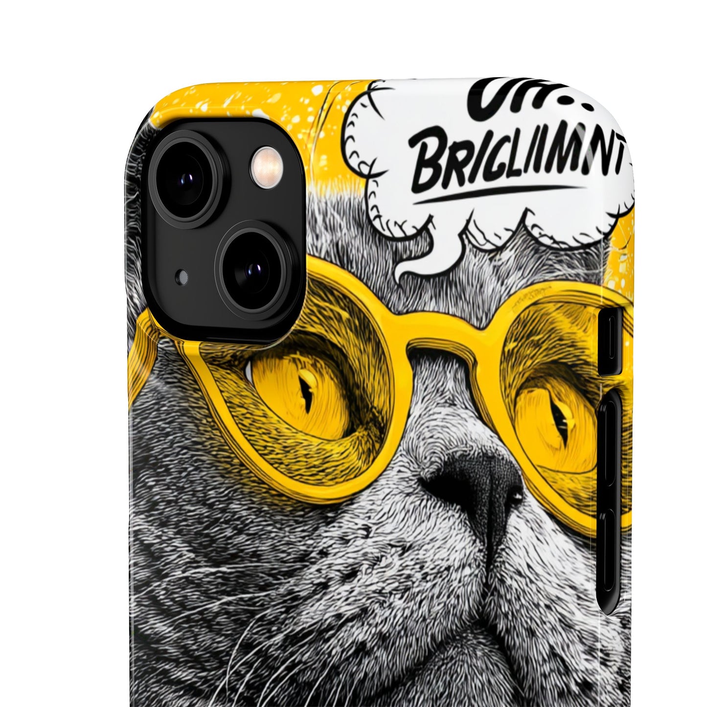 Playful Cat Snap Case - Quirky Phone Cover for Cat Lovers, Gift for Pet Enthusiasts, Funny Accessory for Any Occasion