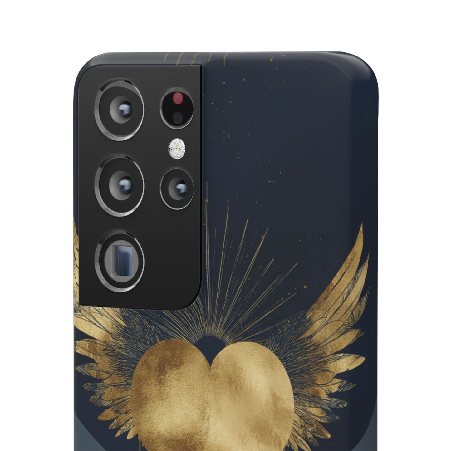 Heart Wing Snap Case, Elegant Phone Cover, Unique Gift, Artistic Accessory, Protective Case for Love and Romance