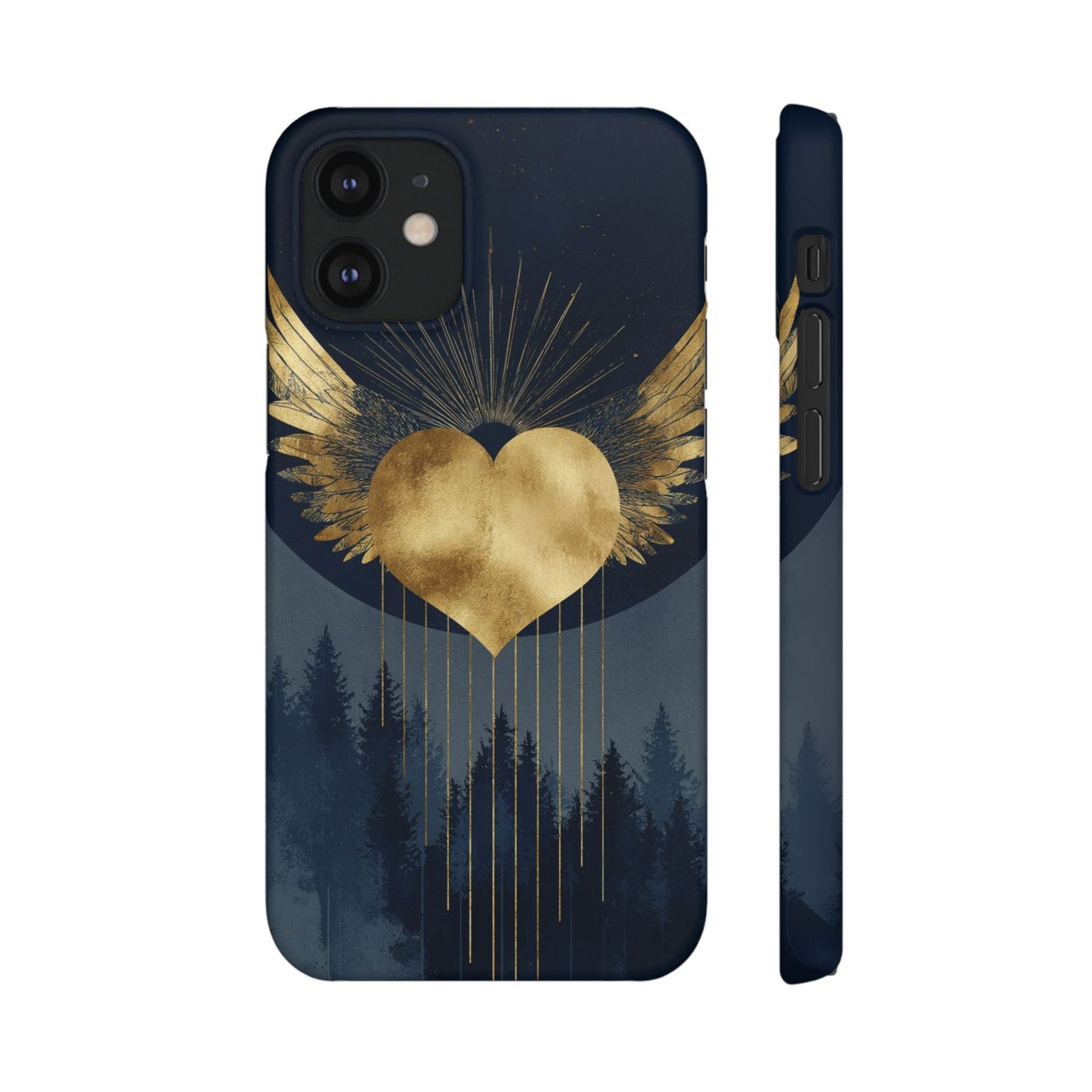 Heart Wing Snap Case, Elegant Phone Cover, Unique Gift, Artistic Accessory, Protective Case for Love and Romance