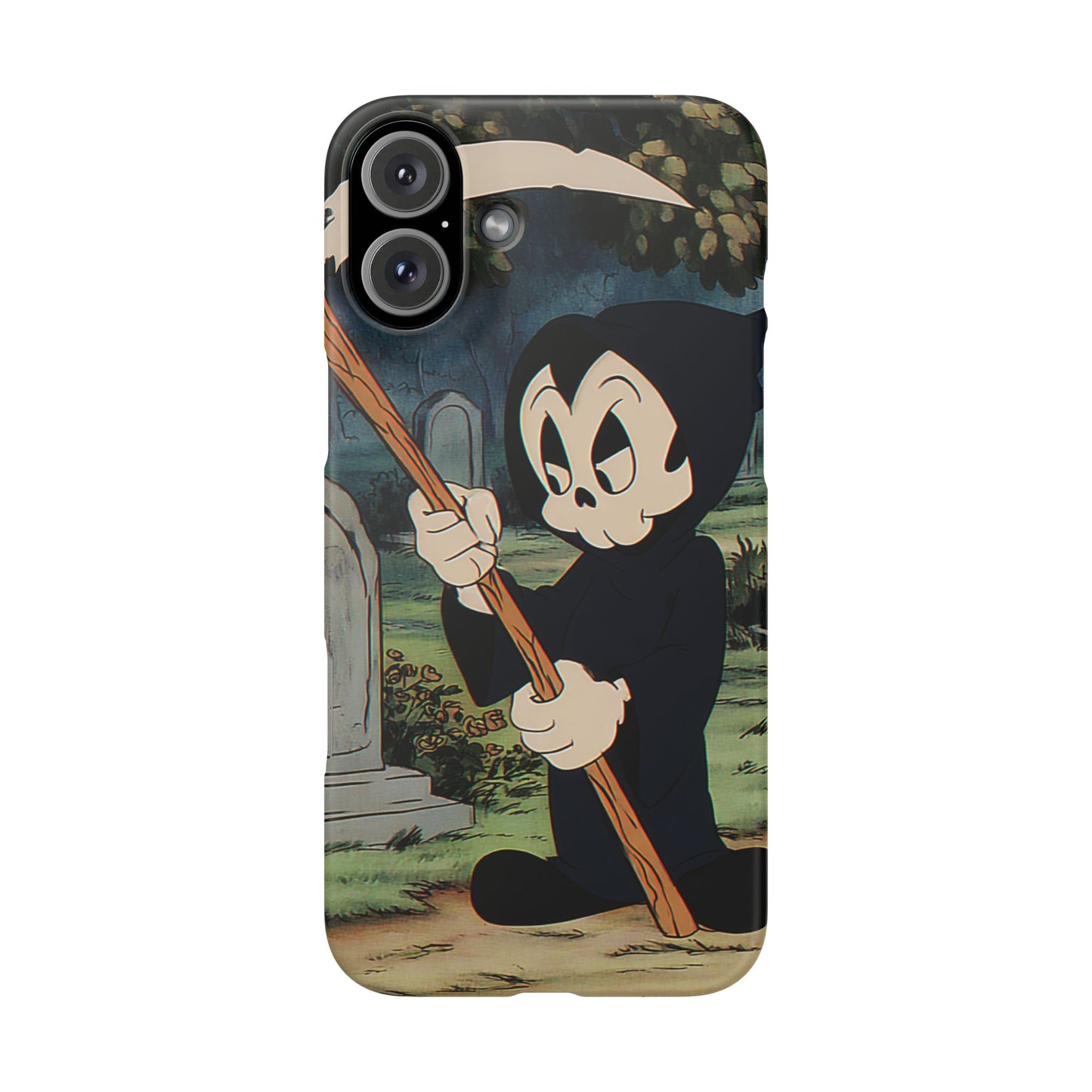 Grim Reaper Snap Case, Halloween Phone Case, Cute Death Phone Cover, Spooky Accessories, Unique Phone Protector