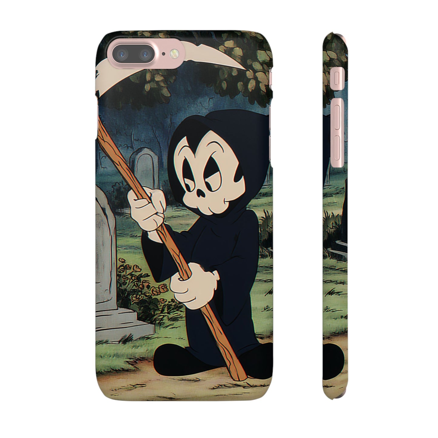 Grim Reaper Snap Case, Halloween Phone Case, Cute Death Phone Cover, Spooky Accessories, Unique Phone Protector
