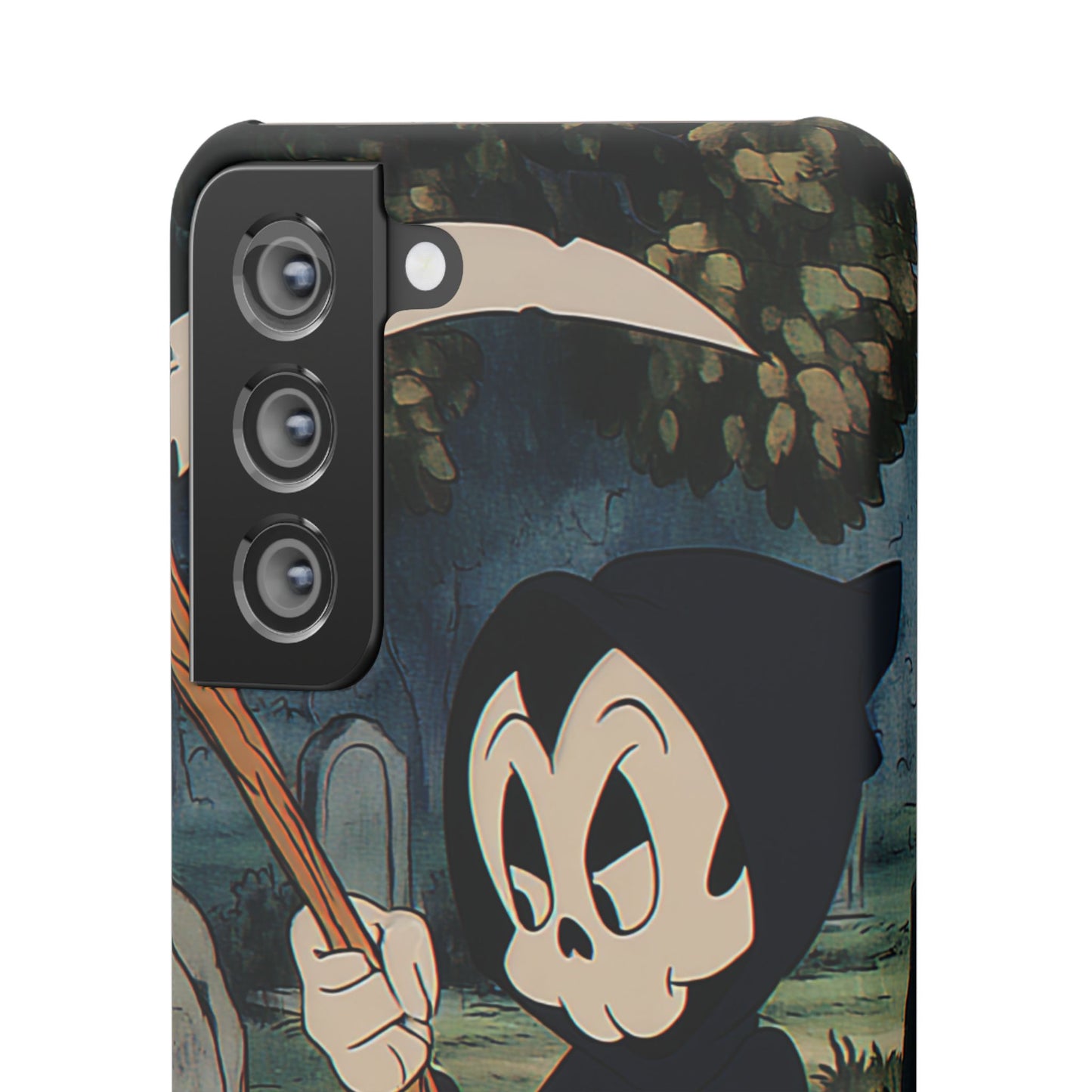 Grim Reaper Snap Case, Halloween Phone Case, Cute Death Phone Cover, Spooky Accessories, Unique Phone Protector