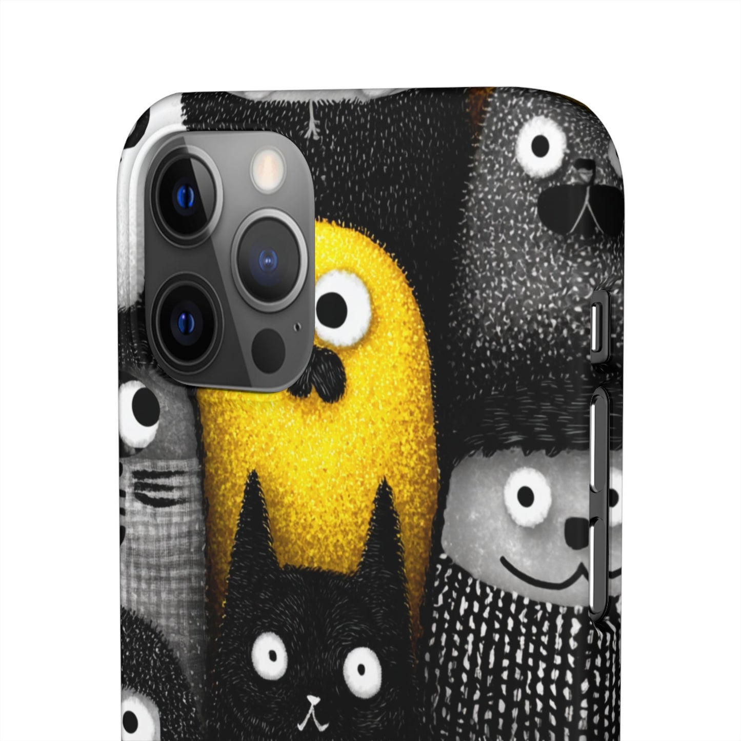 Colorful Character Snap Cases, Cute Phone Cover, Unique Gift for Kids, Fun Accessory, Perfect for Birthdays, Holidays