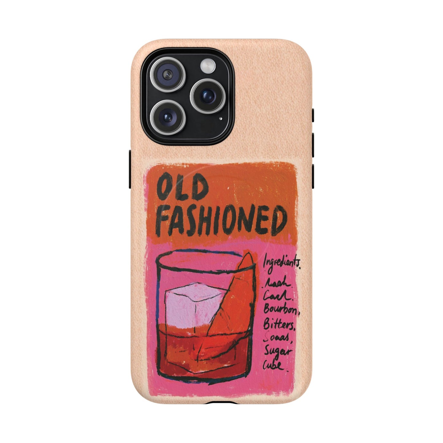 Old Fashioned Phone Case — Retro Cocktail iPhone Magnetic Case