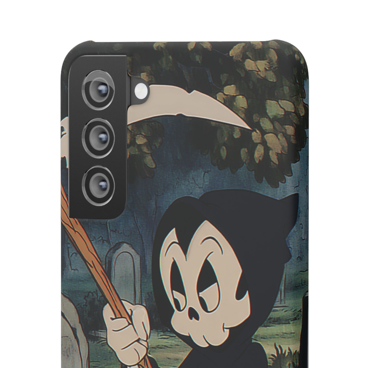 Grim Reaper Snap Case, Halloween Phone Case, Cute Death Phone Cover, Spooky Accessories, Unique Phone Protector