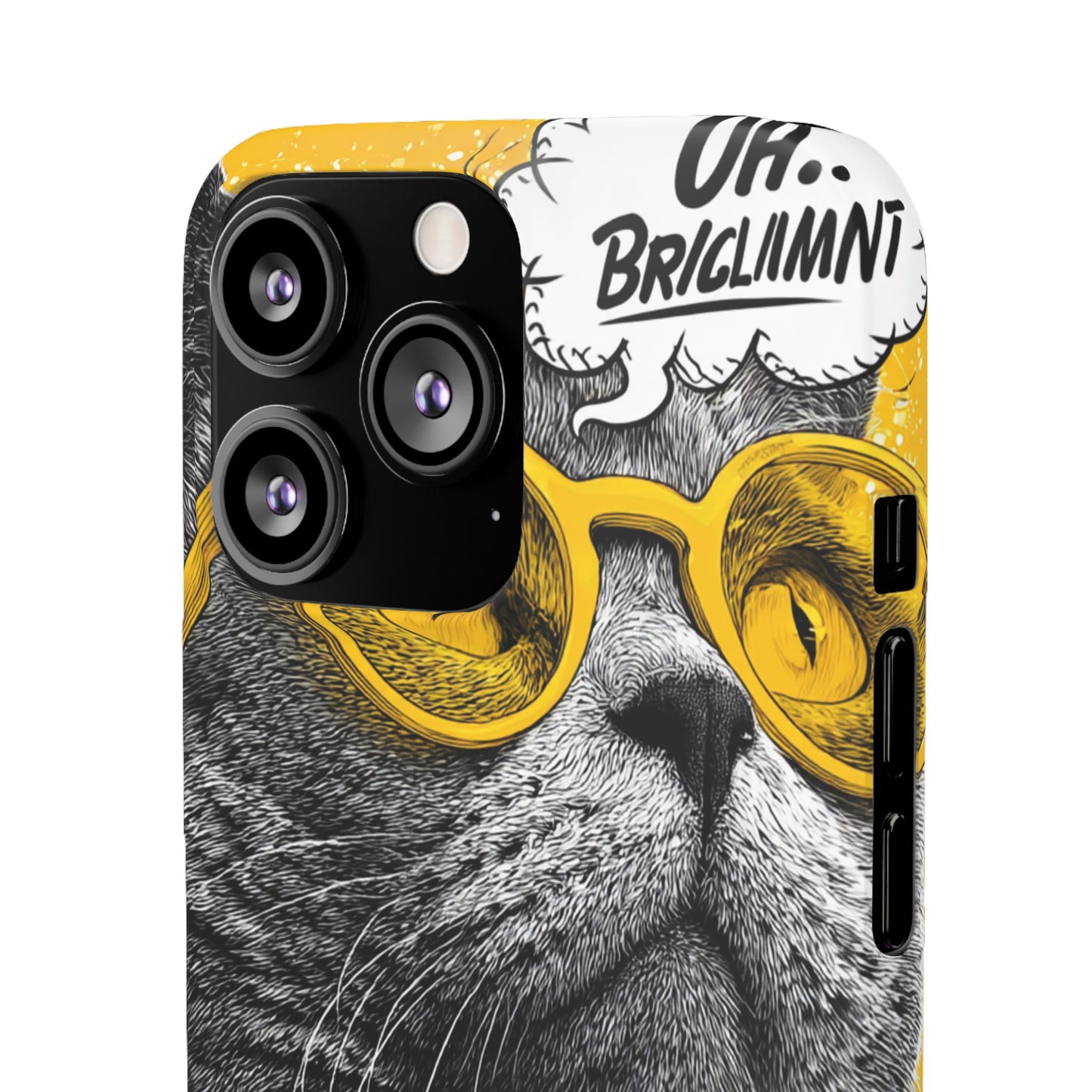 Playful Cat Snap Case - Quirky Phone Cover for Cat Lovers, Gift for Pet Enthusiasts, Funny Accessory for Any Occasion