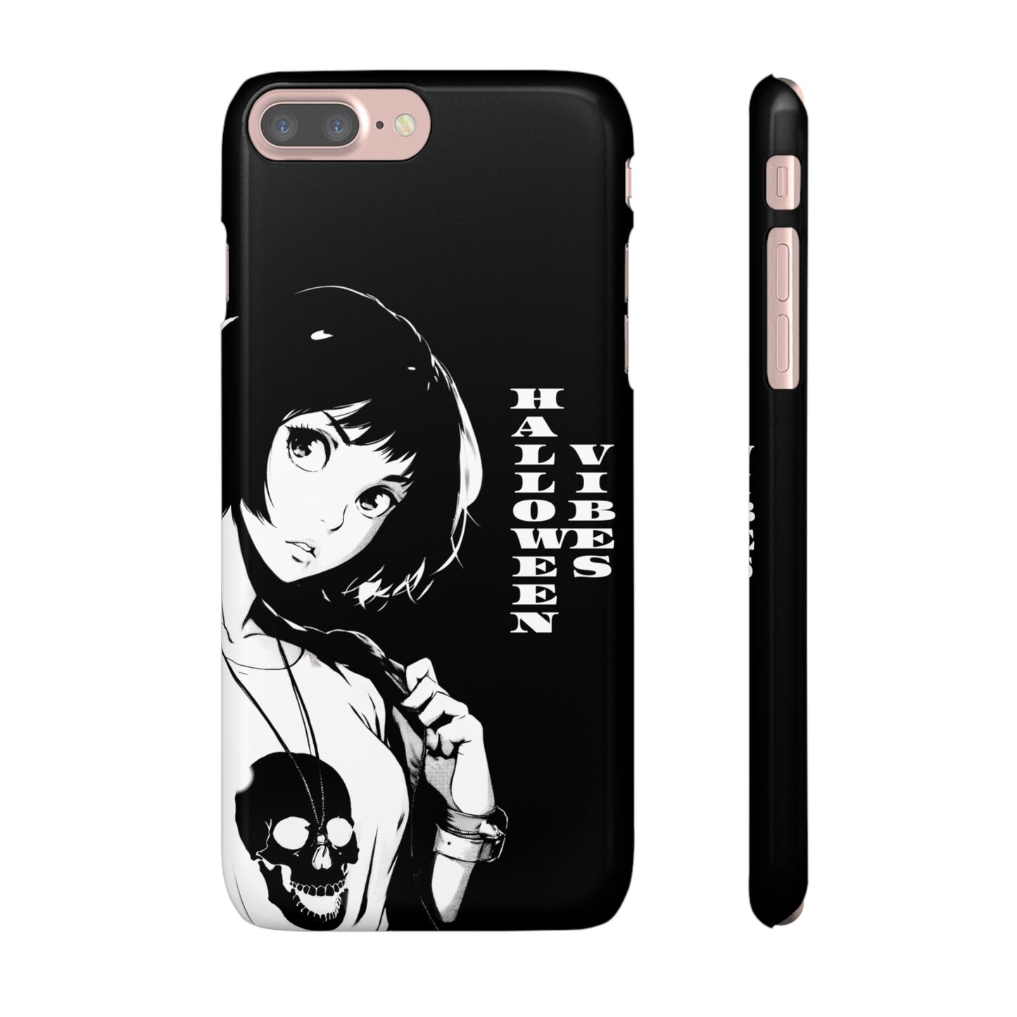 Halloween Vibes Snap Case Black and White Protective Phone Cover for iPhone and Samsung