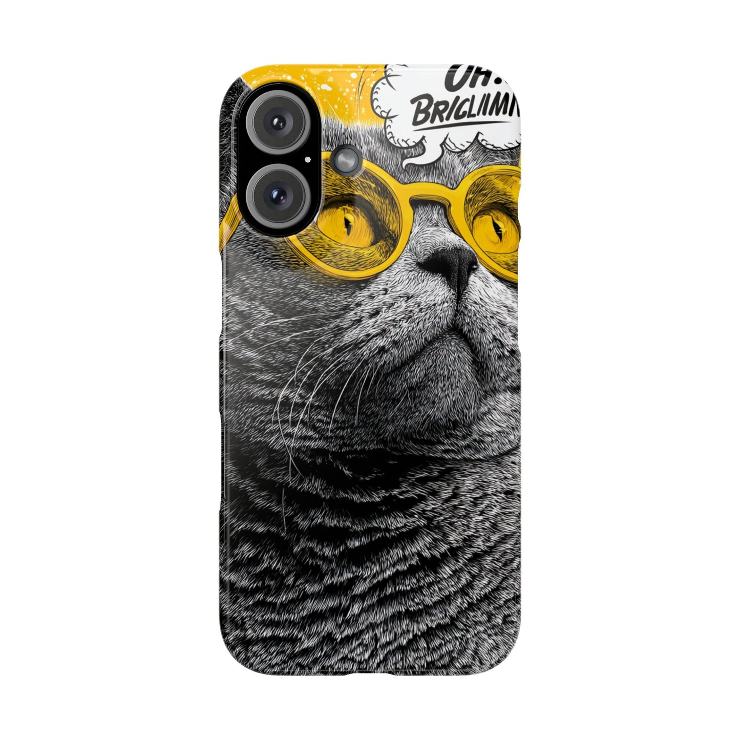 Playful Cat Snap Case - Quirky Phone Cover for Cat Lovers, Gift for Pet Enthusiasts, Funny Accessory for Any Occasion