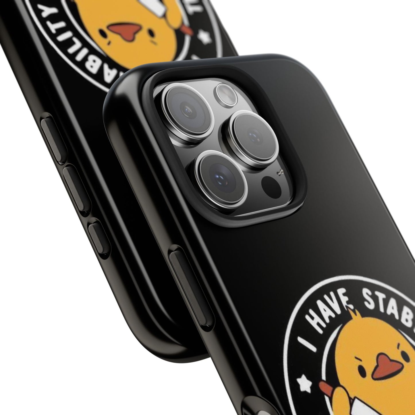 Funny Duck iPhone 17 Tough Phone Case | Cute Cartoon Duck, Protective Hard Shell