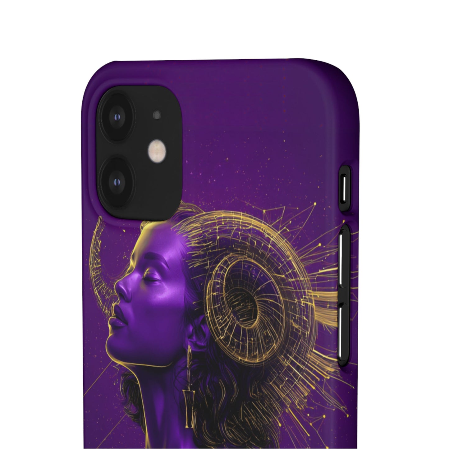 Purple Gold Celestial Virgo Snap Case and Protective Cover for Samsung and iPhone