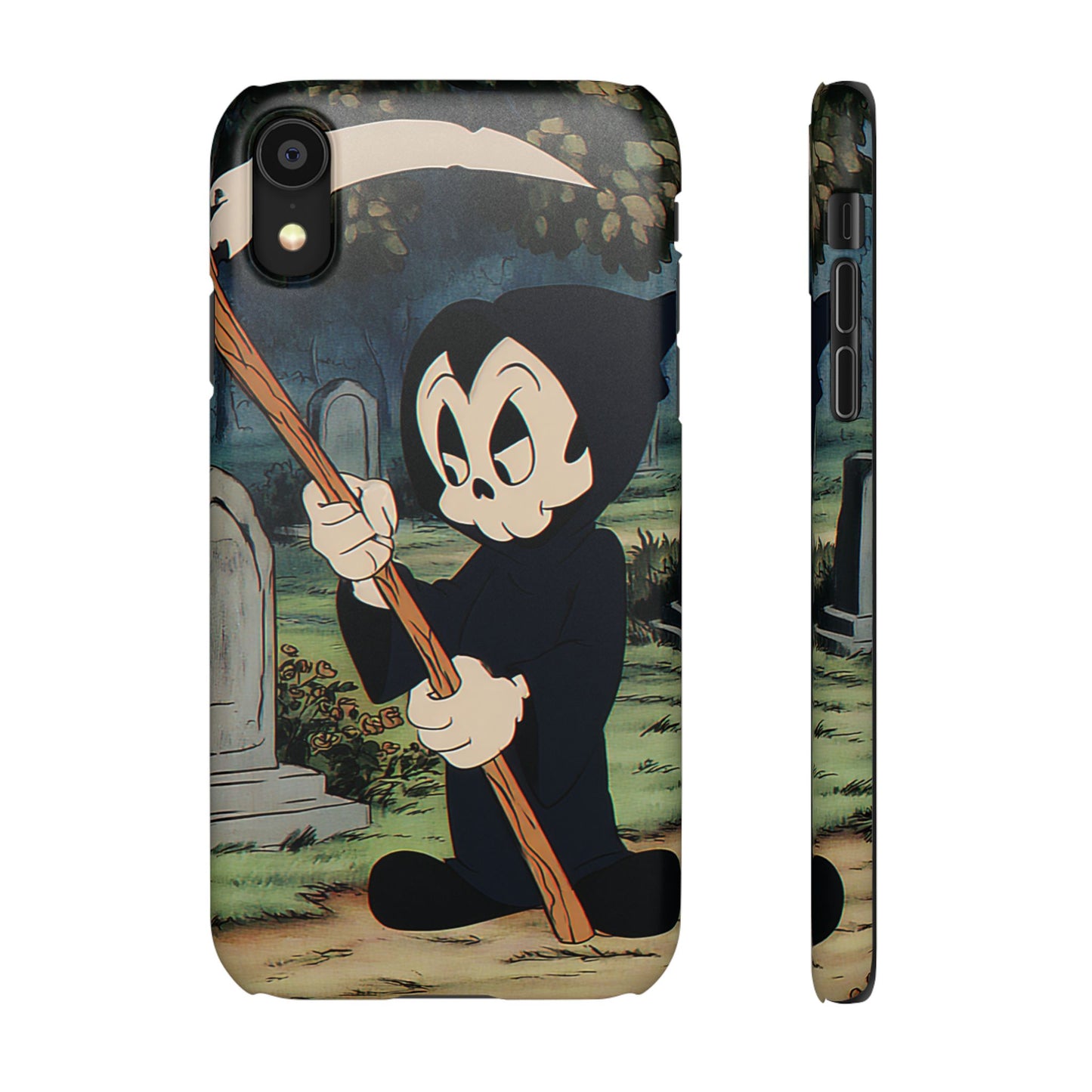 Grim Reaper Snap Case, Halloween Phone Case, Cute Death Phone Cover, Spooky Accessories, Unique Phone Protector