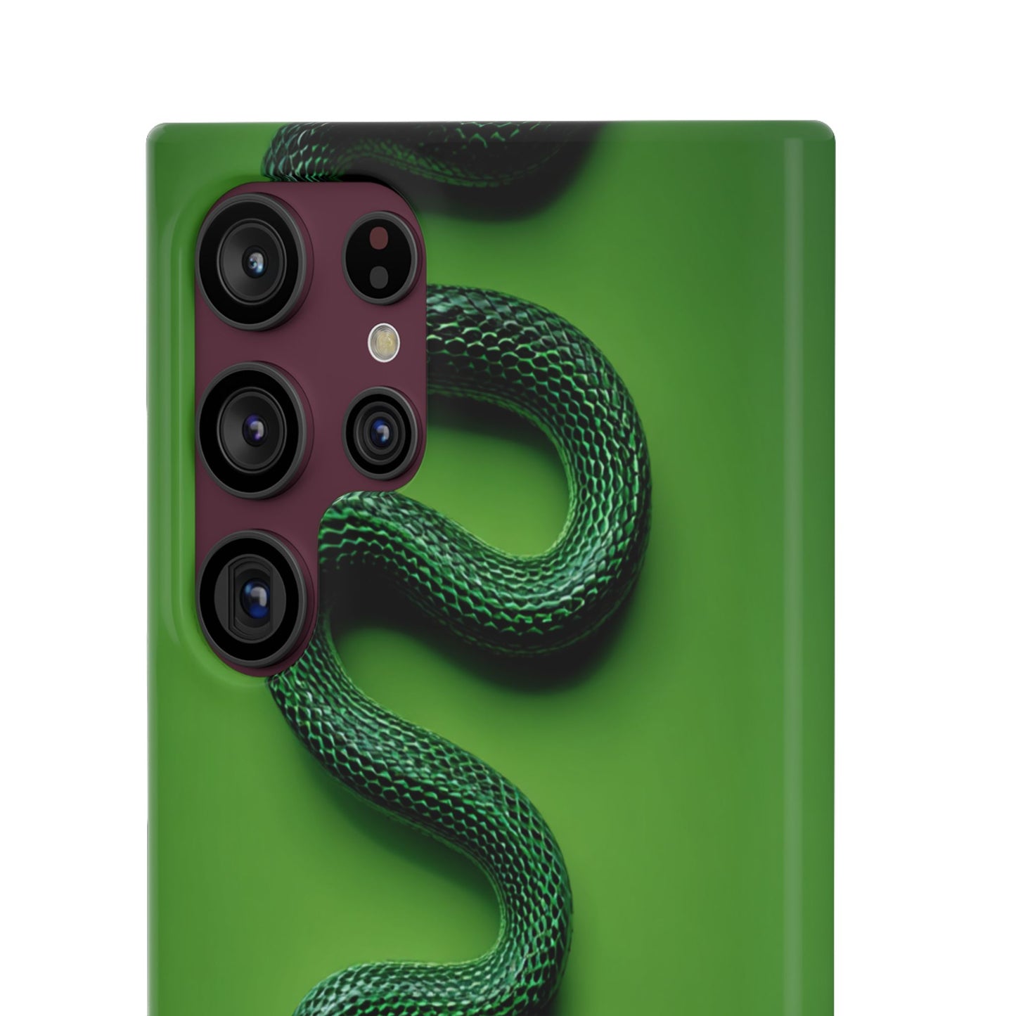 Green Snake Snap Case for iPhone, Stylish Phone Cover, Unique Gift, Trendy Accessory, Birthday, Nature Lover's Phone Case