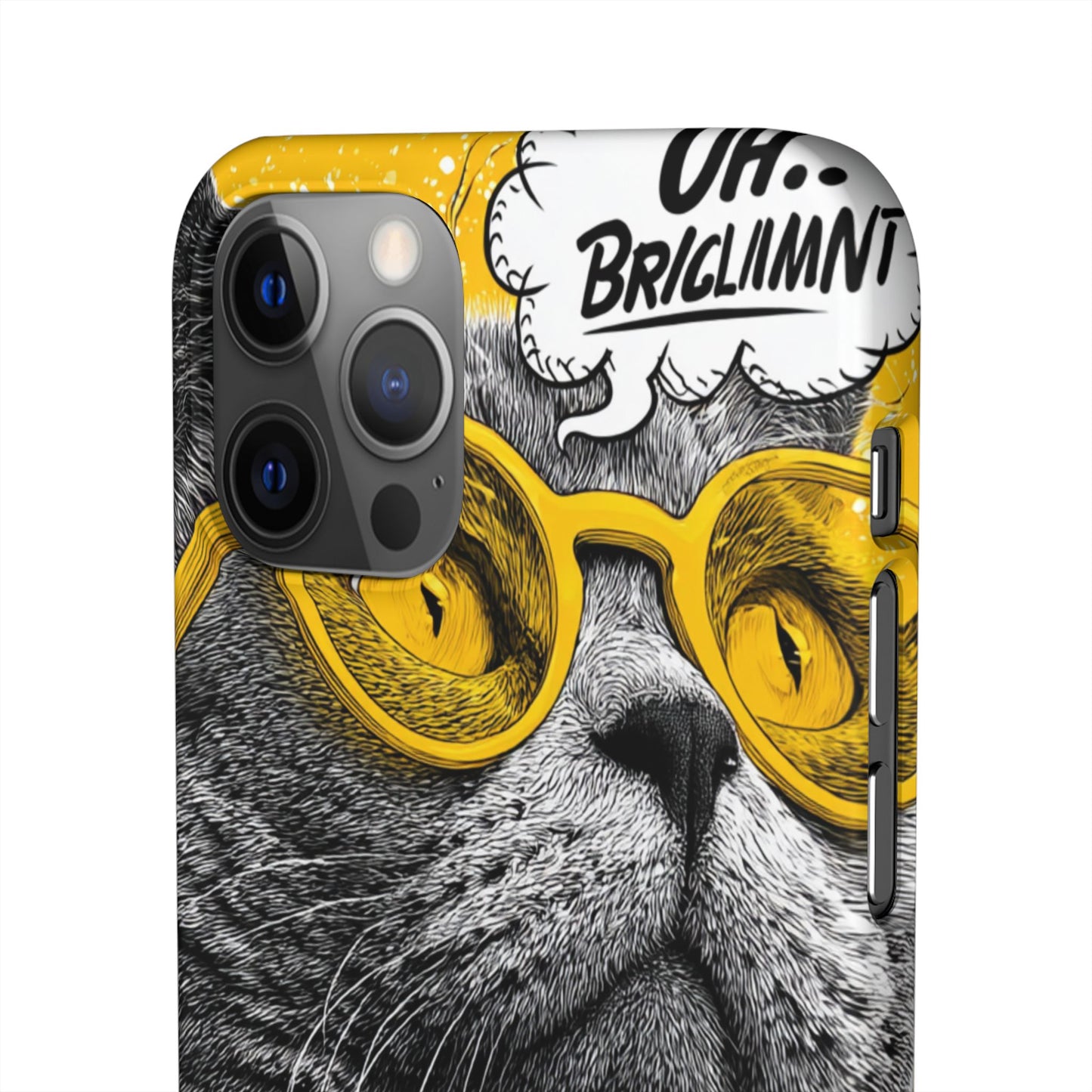 Playful Cat Snap Case - Quirky Phone Cover for Cat Lovers, Gift for Pet Enthusiasts, Funny Accessory for Any Occasion