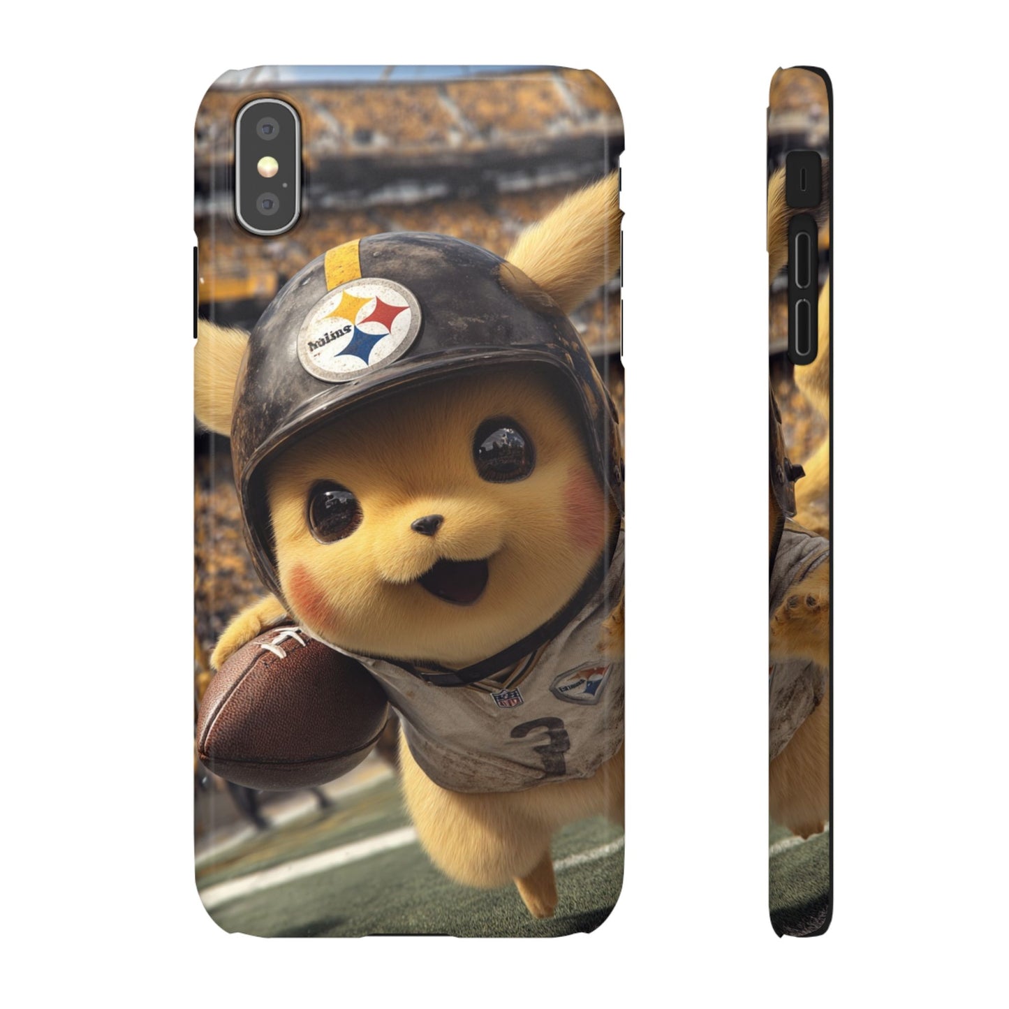 Fun Character Sports Snap Case, Phone Case, Fun Tech Accessory, Cute Gift for Gamers, Football Lovers, Kids.