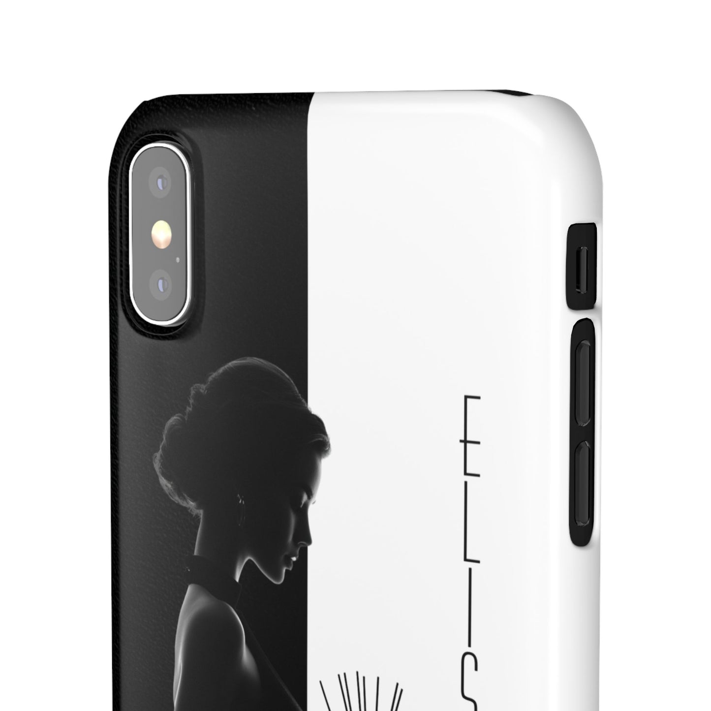 Custom Black and White Snap Case for Women Phone Cover for iPhone and Samsung