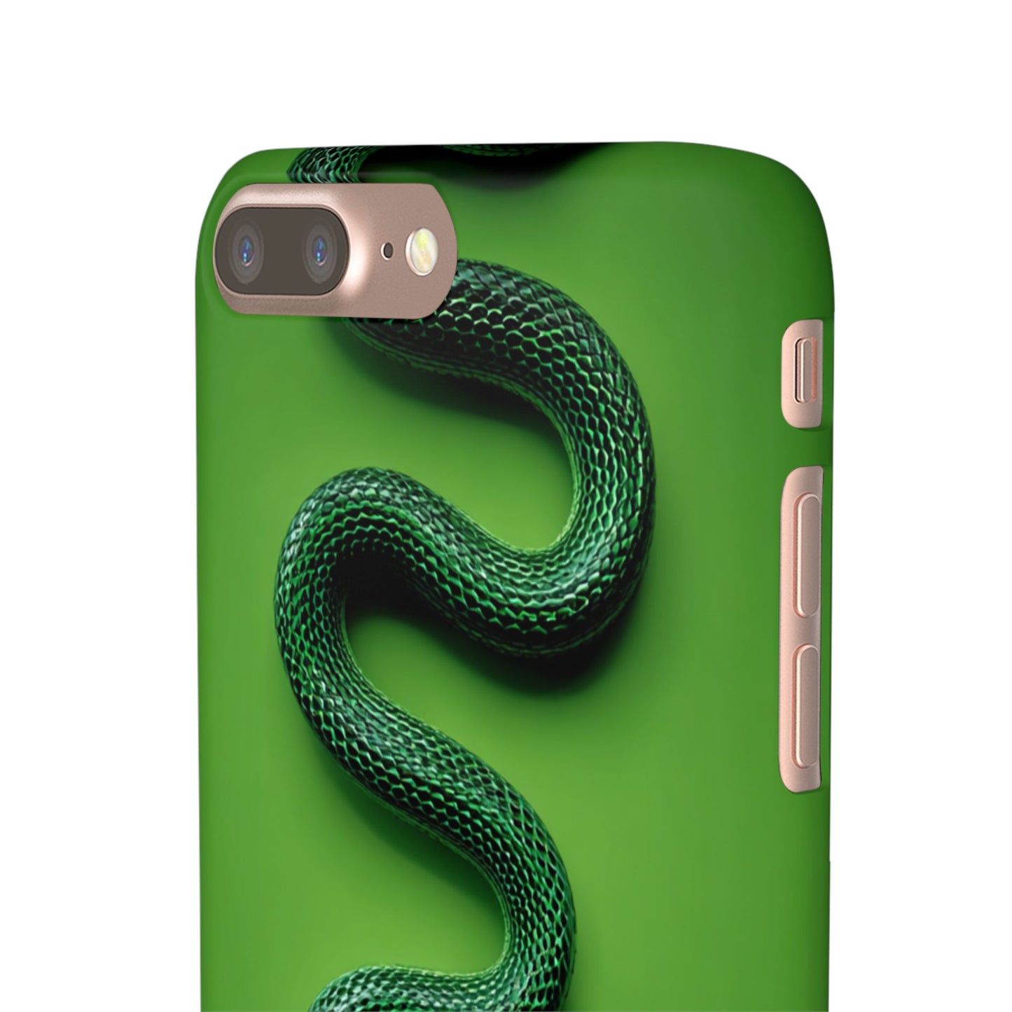 Green Snake Snap Case for iPhone, Stylish Phone Cover, Unique Gift, Trendy Accessory, Birthday, Nature Lover's Phone Case