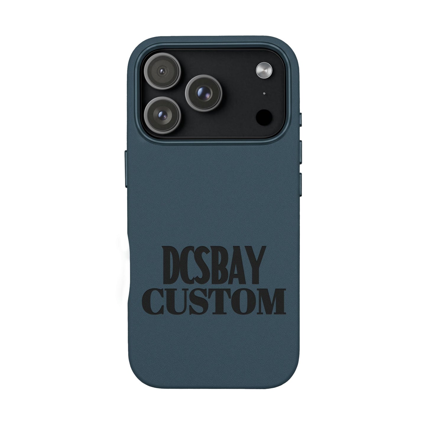 Engraved PU Leather Phone Case — Minimal Bear Silhouette
