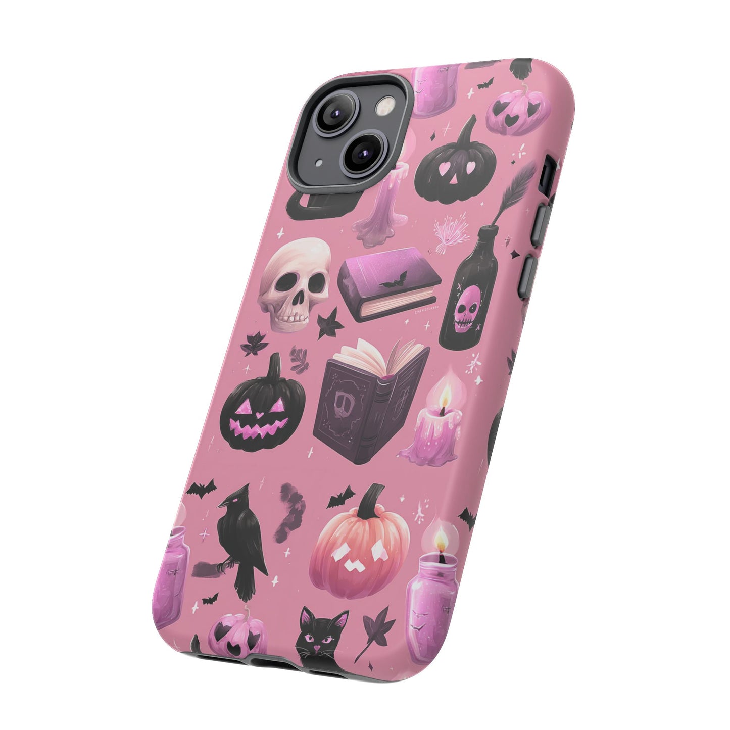 Spooky Phone Case - Halloween Design, Cute Costume Accessory, Fall Decor, Gift for Cat Lovers, Witchy Vibes, Trick or Treat