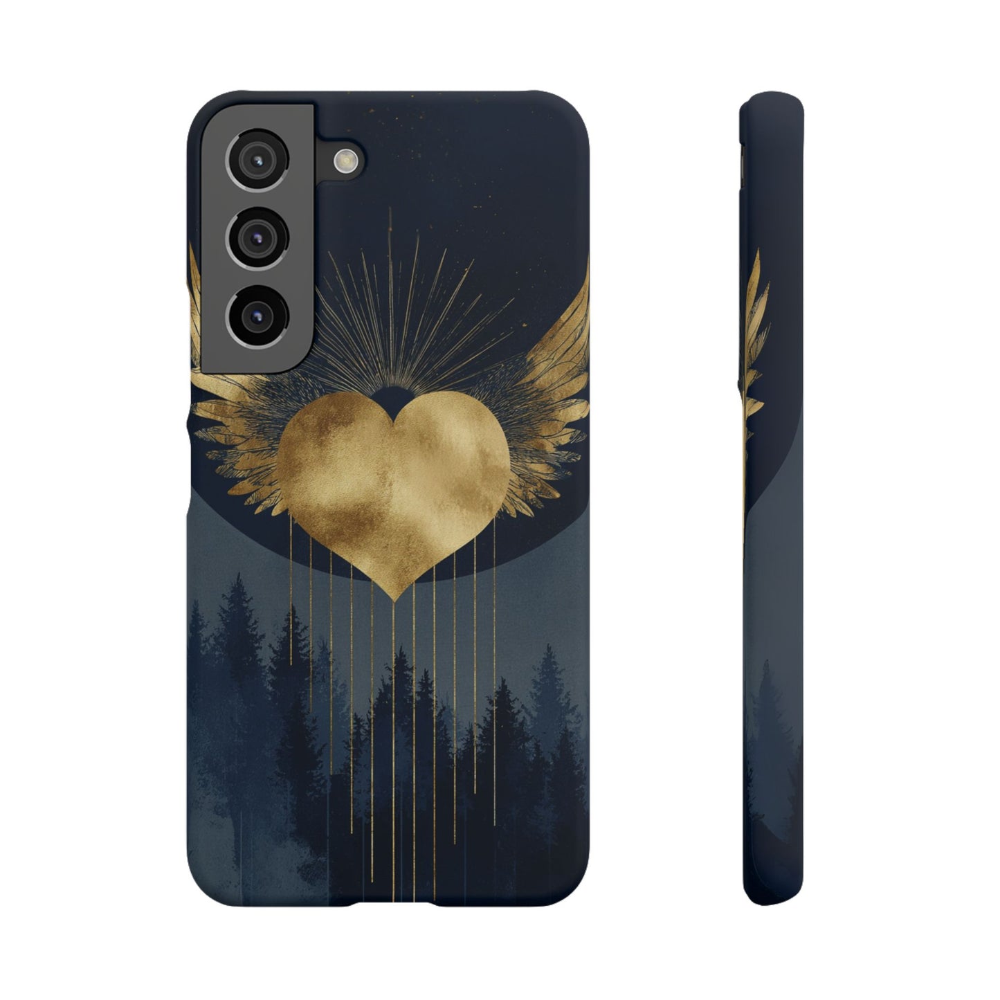 Heart Wing Snap Case, Elegant Phone Cover, Unique Gift, Artistic Accessory, Protective Case for Love and Romance