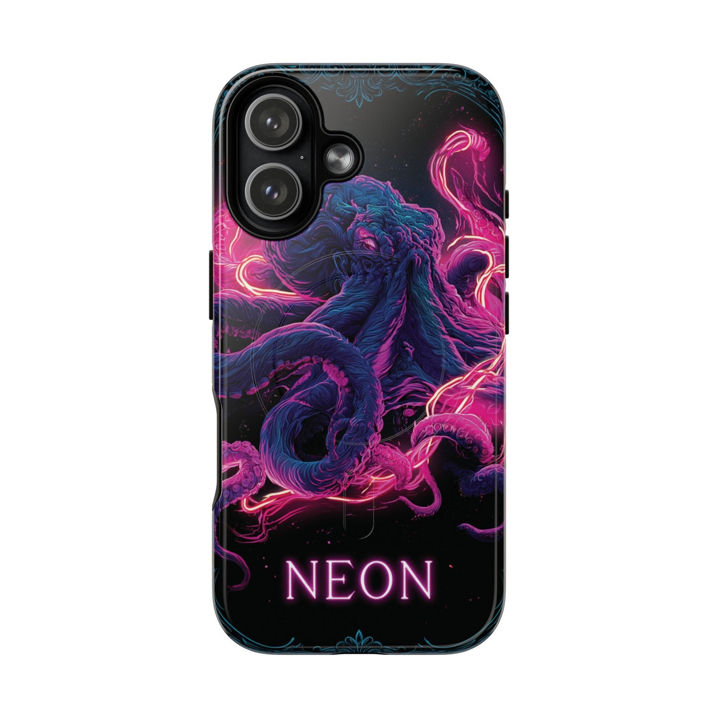 Neon Octopus Phone Case — Tough Magnetic Protective Cover