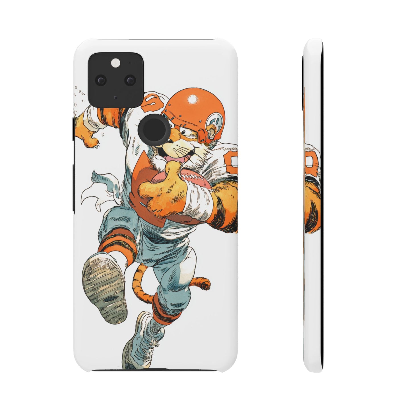 Cincinnati Bengals Snap Cases, Football Fans Phone Case, Tiger Cartoon Art Design, Football Lover Gift, Protective Phone Cover