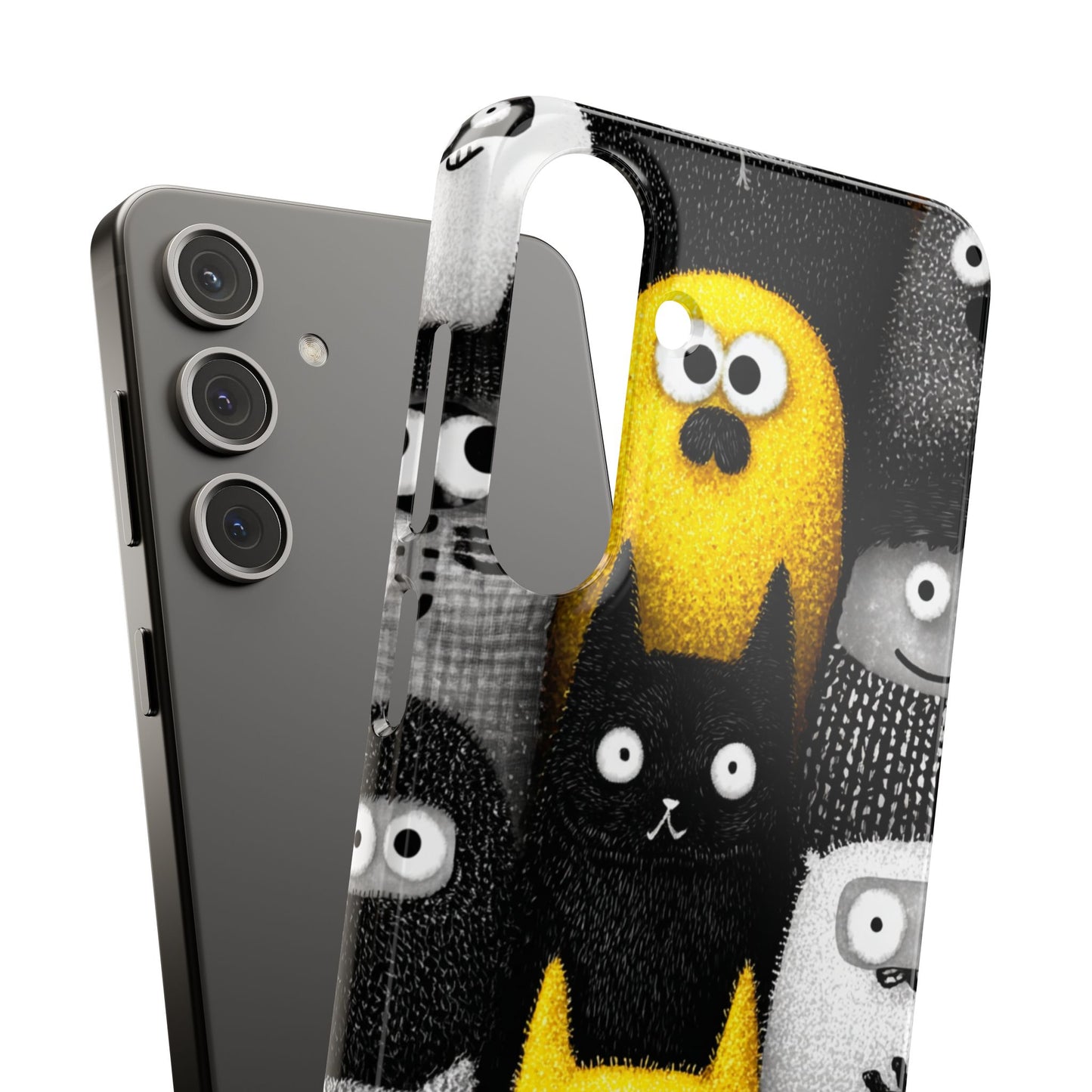 Colorful Character Snap Cases, Cute Phone Cover, Unique Gift for Kids, Fun Accessory, Perfect for Birthdays, Holidays