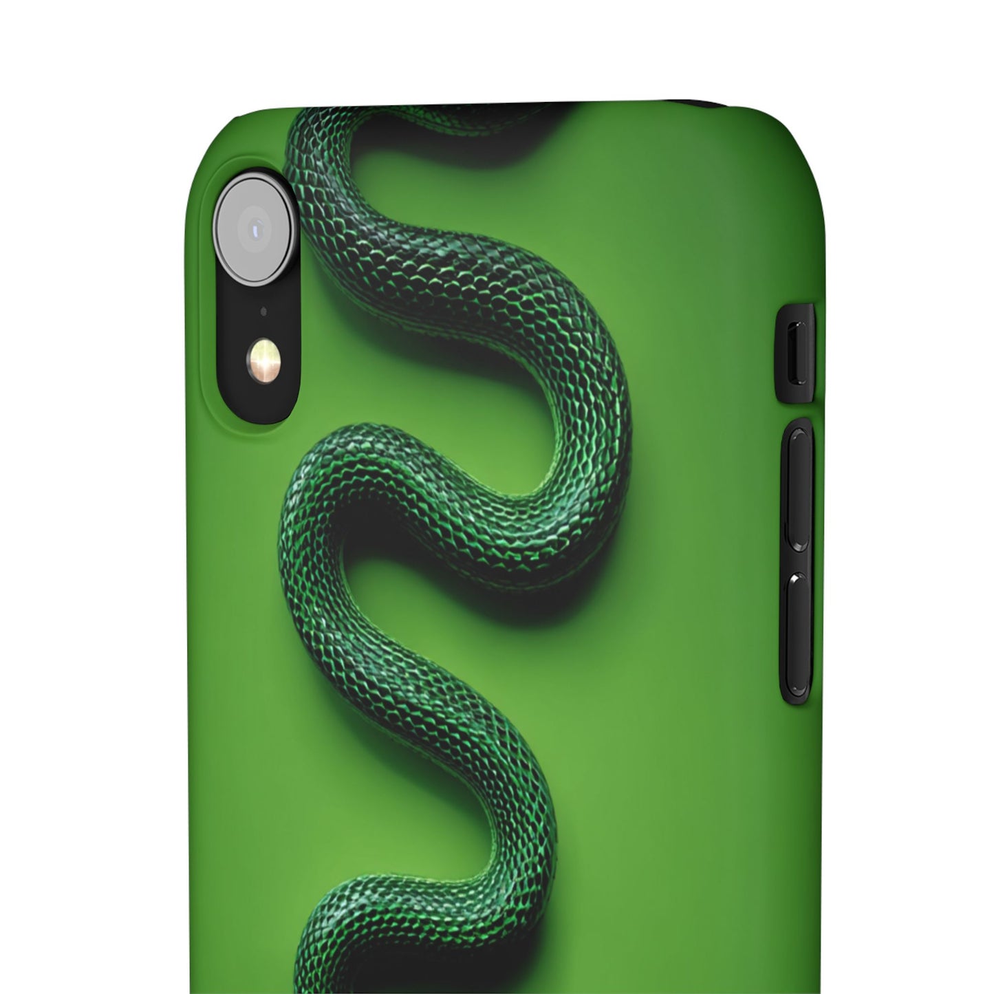 Green Snake Snap Case for iPhone, Stylish Phone Cover, Unique Gift, Trendy Accessory, Birthday, Nature Lover's Phone Case