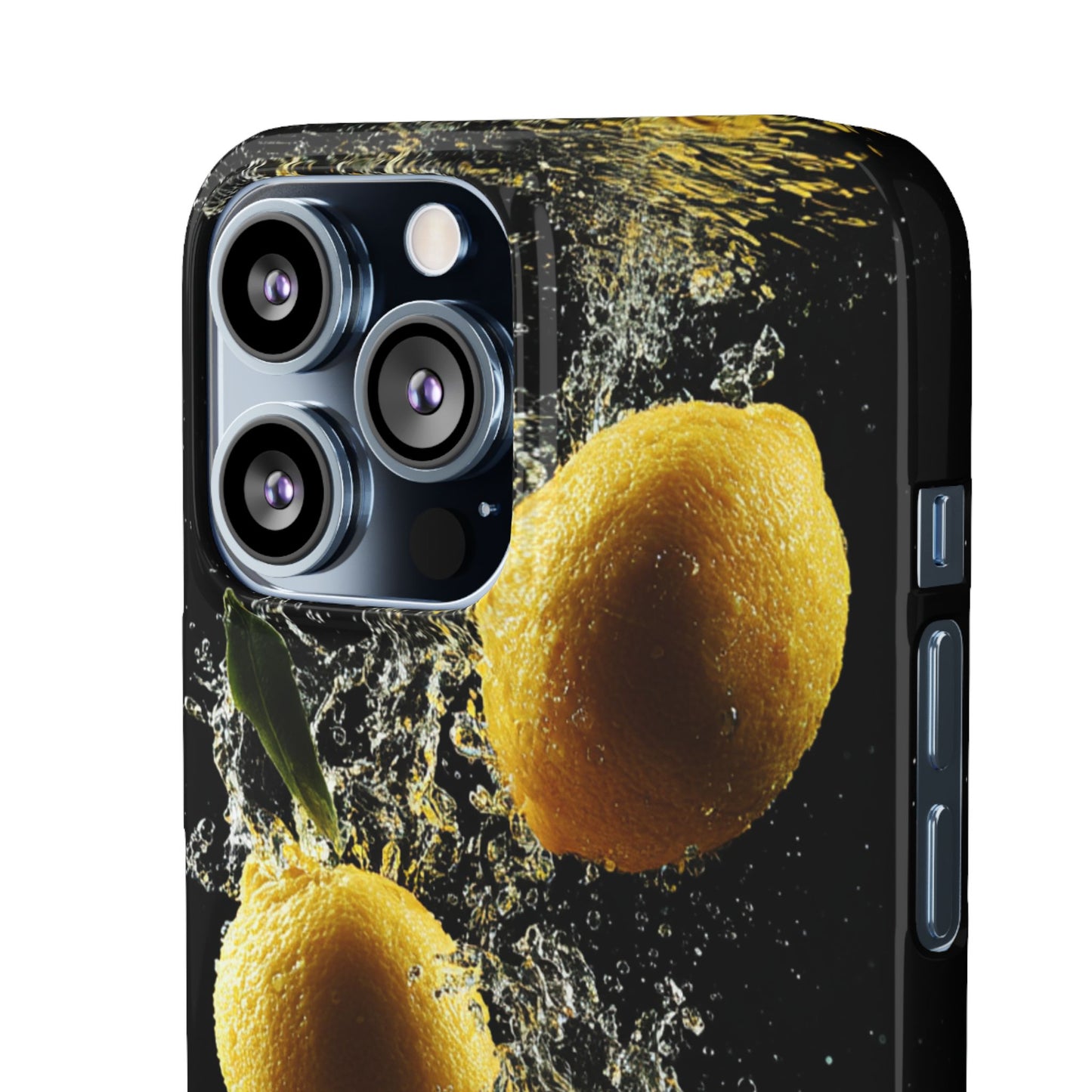 Lemon Splash Phone Case - Vibrant Snap Case, Fruit Lover Gift, Summer Vibes, Kitchen Decor, Unique Phone Accessories