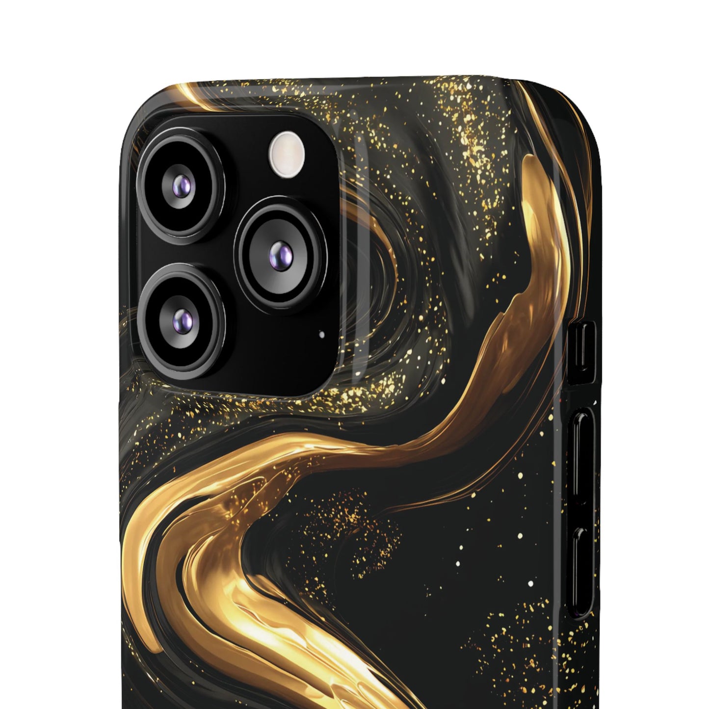 Elegant Gold Swirl Snap Case - Stylish Phone Cover, Modern Accessory, Gift for Her, Luxe Phone Case, Trendy Decor