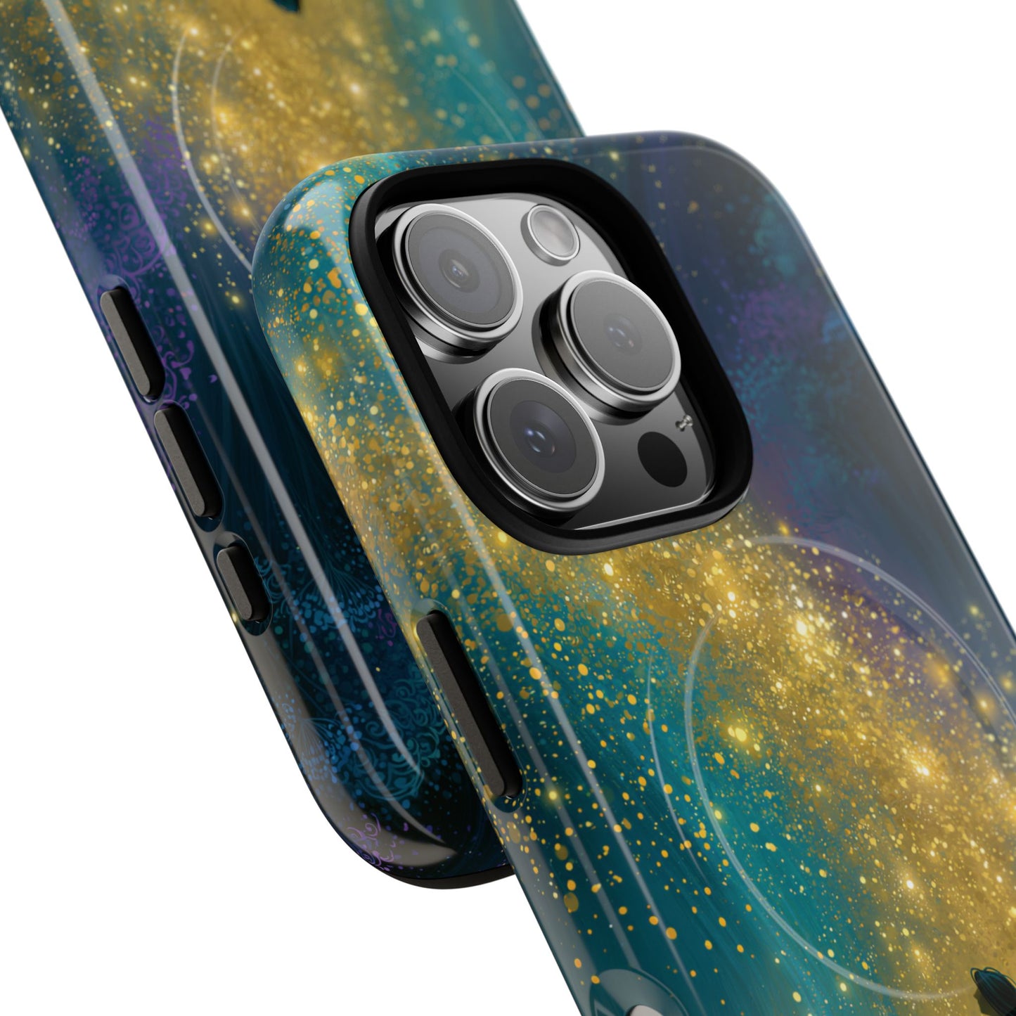 Mystical Nightfall Phone Case — Starry Silhouette Tough Magnetic Case