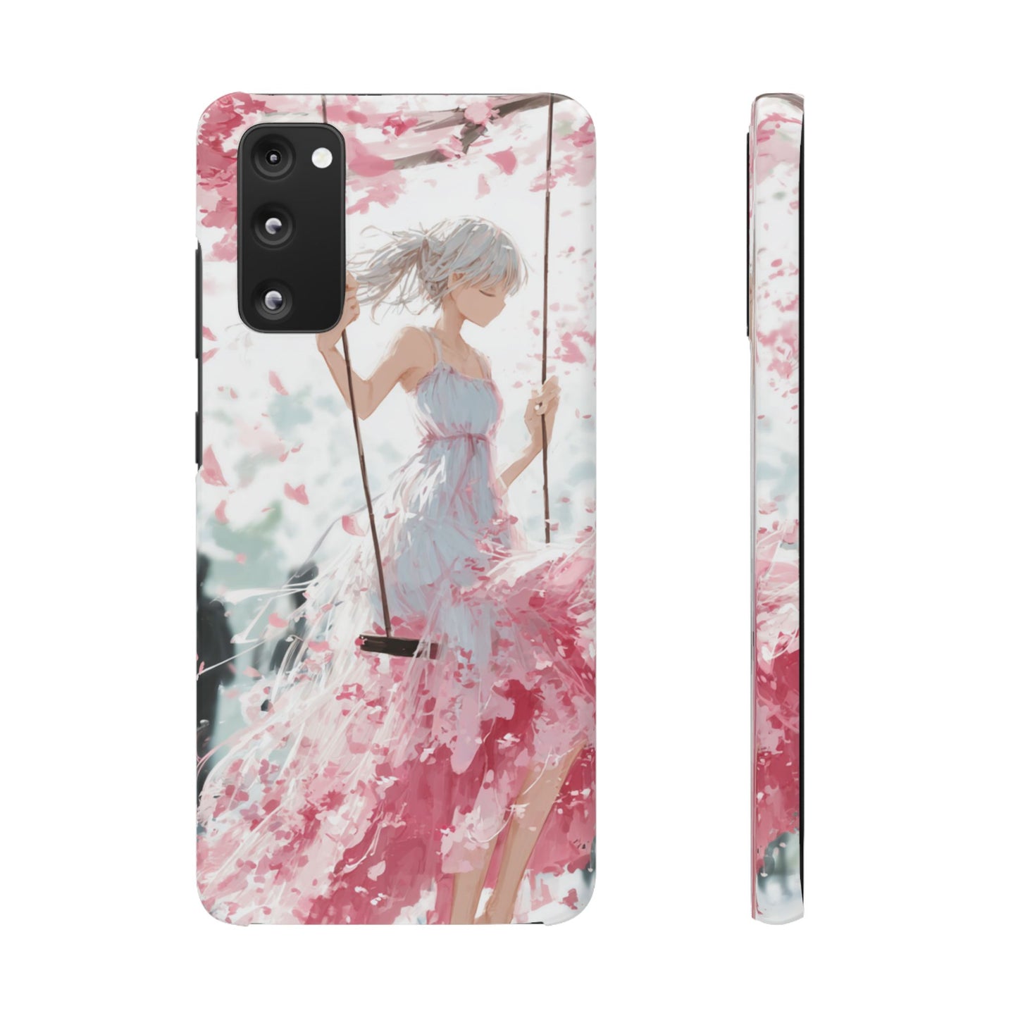 Elegant Floral Snap Cases for iPhone, Personalized Phone Covers, Cute Spring Gifts, Anime Aesthetic Accessories, Flower-themed Cell [...]