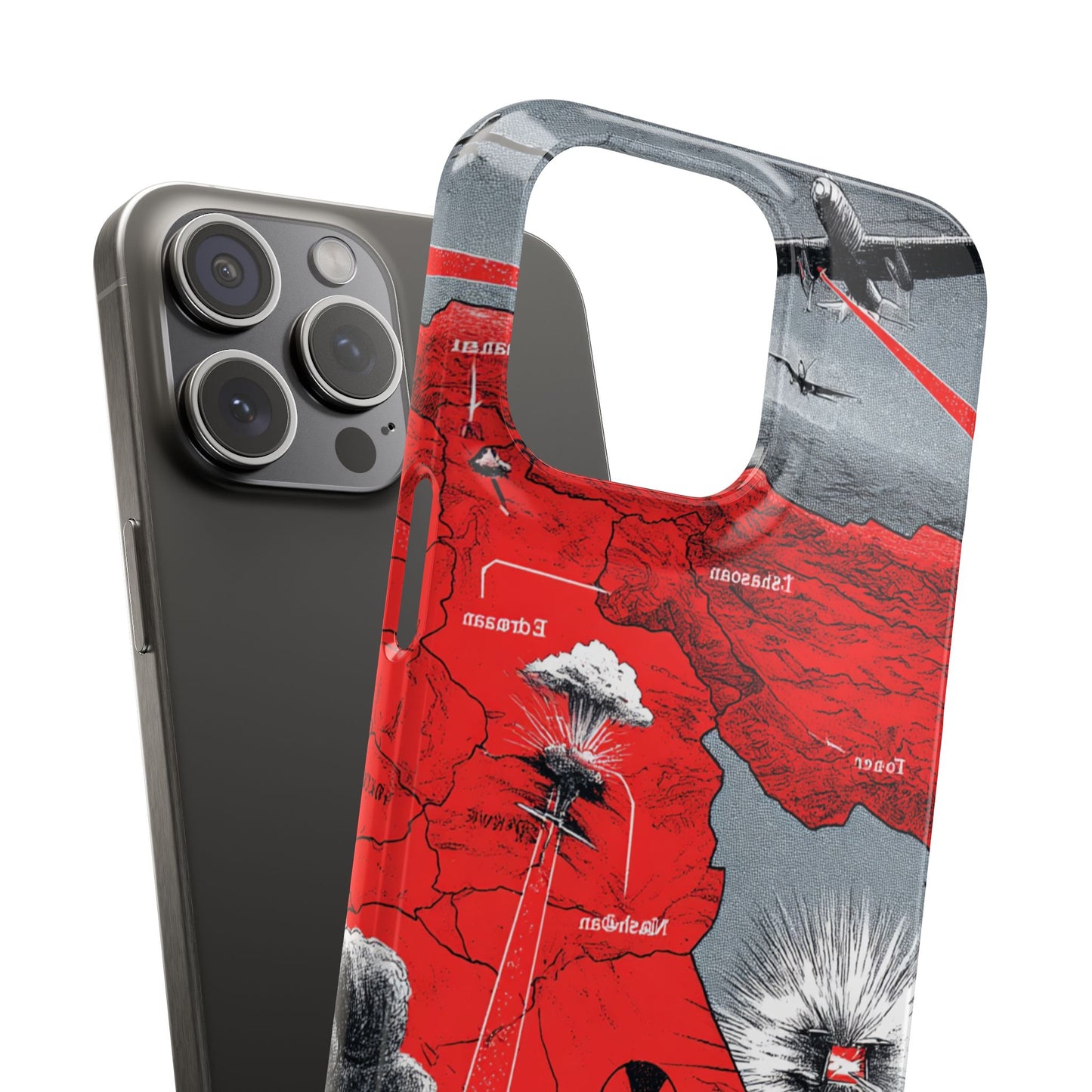 Bold Graphic Snap Case with Dramatic Design, Unique Phone Cover, Artistic Protection for iPhone, Trendy Gadget Gift, Edgy Tech Accessory