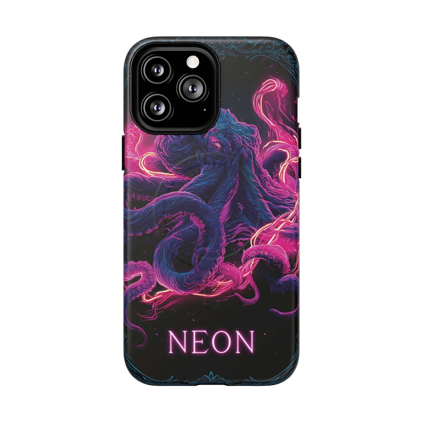 Neon Octopus Phone Case — Tough Magnetic Protective Cover