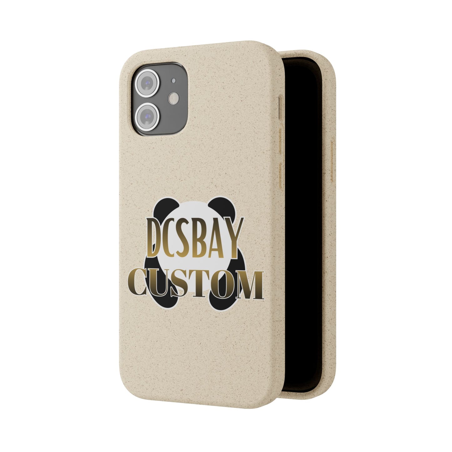 Biodegradable Panda Phone Case — Eco-Friendly Customizable iPhone Cover