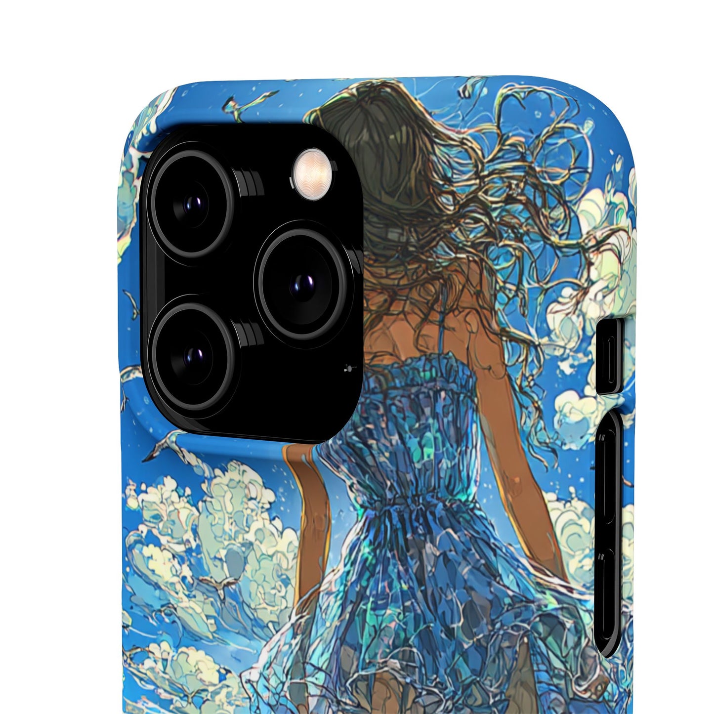 Summer Breeze Snap Case, Ocean Art Phone Cover, Beach Vibes Cell Case, Gift for Her, Custom Phone Accessory