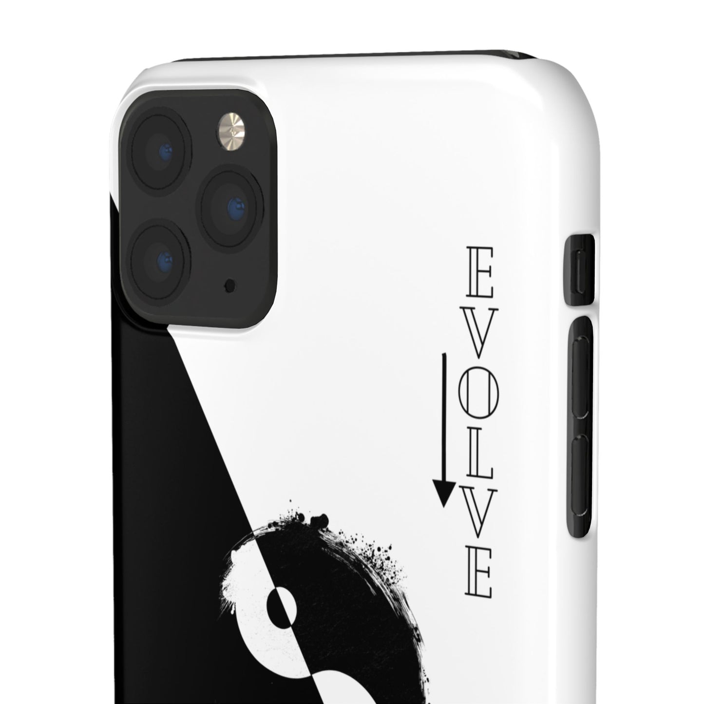 Yin Yang Evolve Black and White Snap Case Cover for iPhone and Samsung