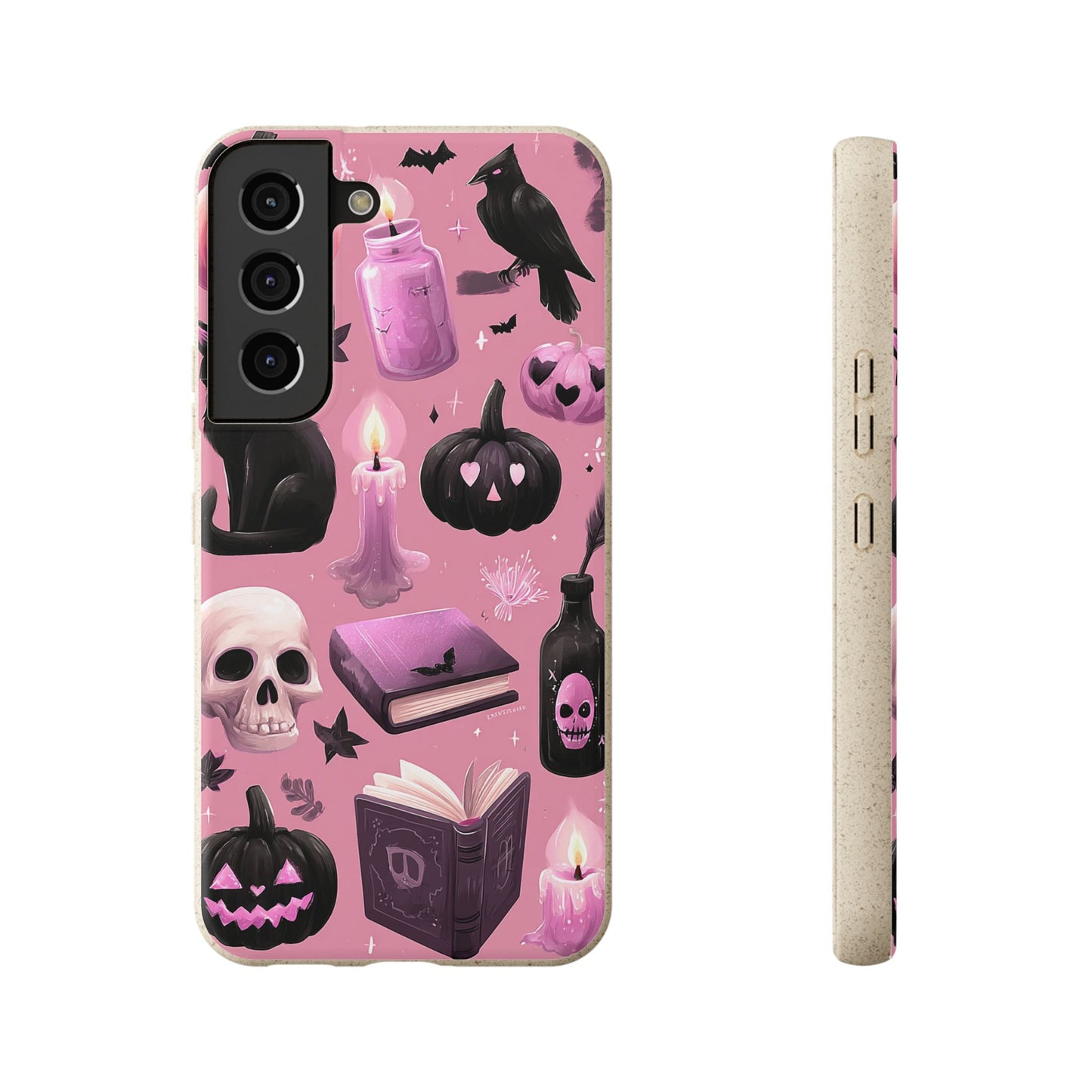 Halloween-Inspired Biodegradable Phone Case, Eco-Friendly Cell Phone Cover, Cute Goth Aesthetic Gift, Sustainable Halloween Decor, [...]