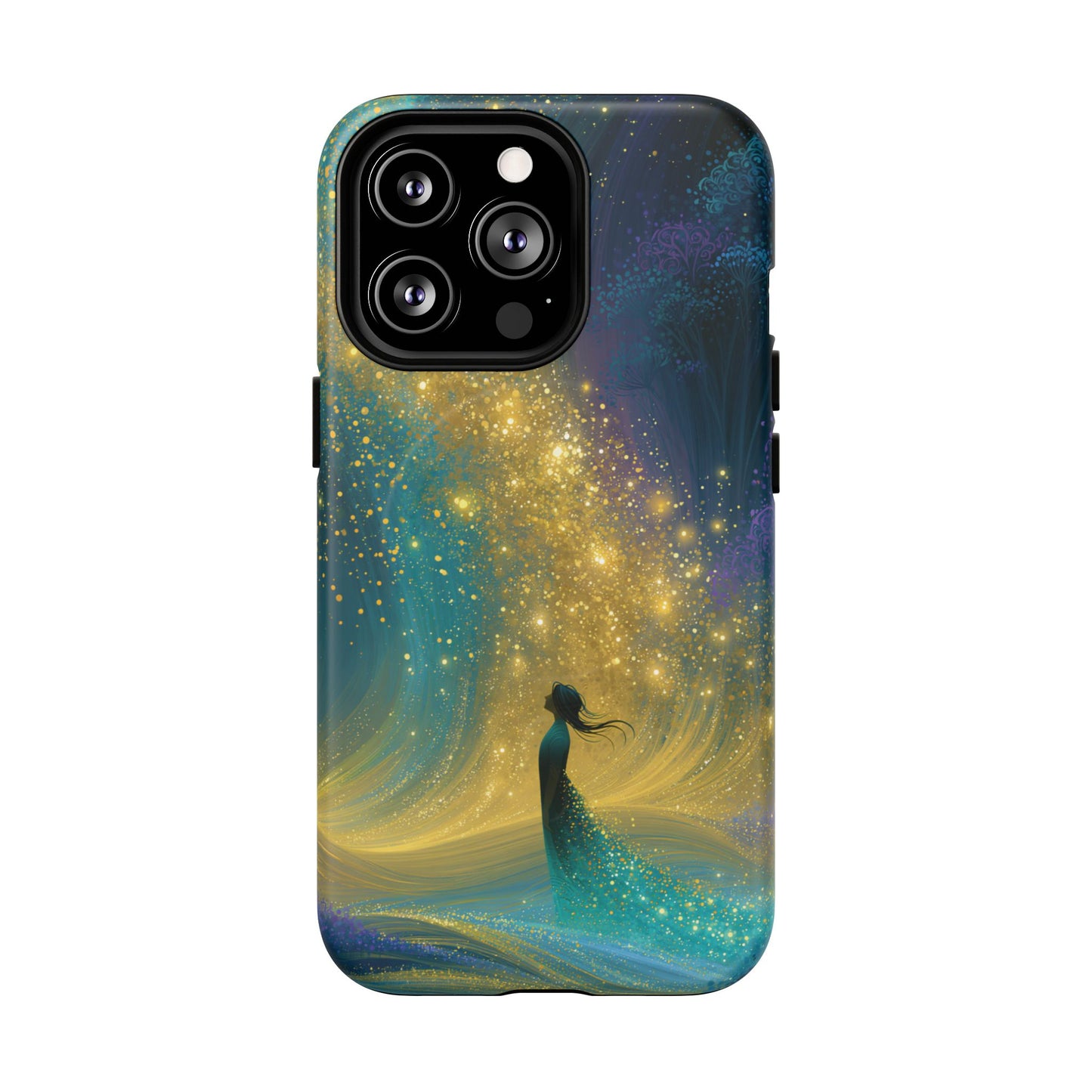 Mystical Nightfall Phone Case — Starry Silhouette Tough Magnetic Case