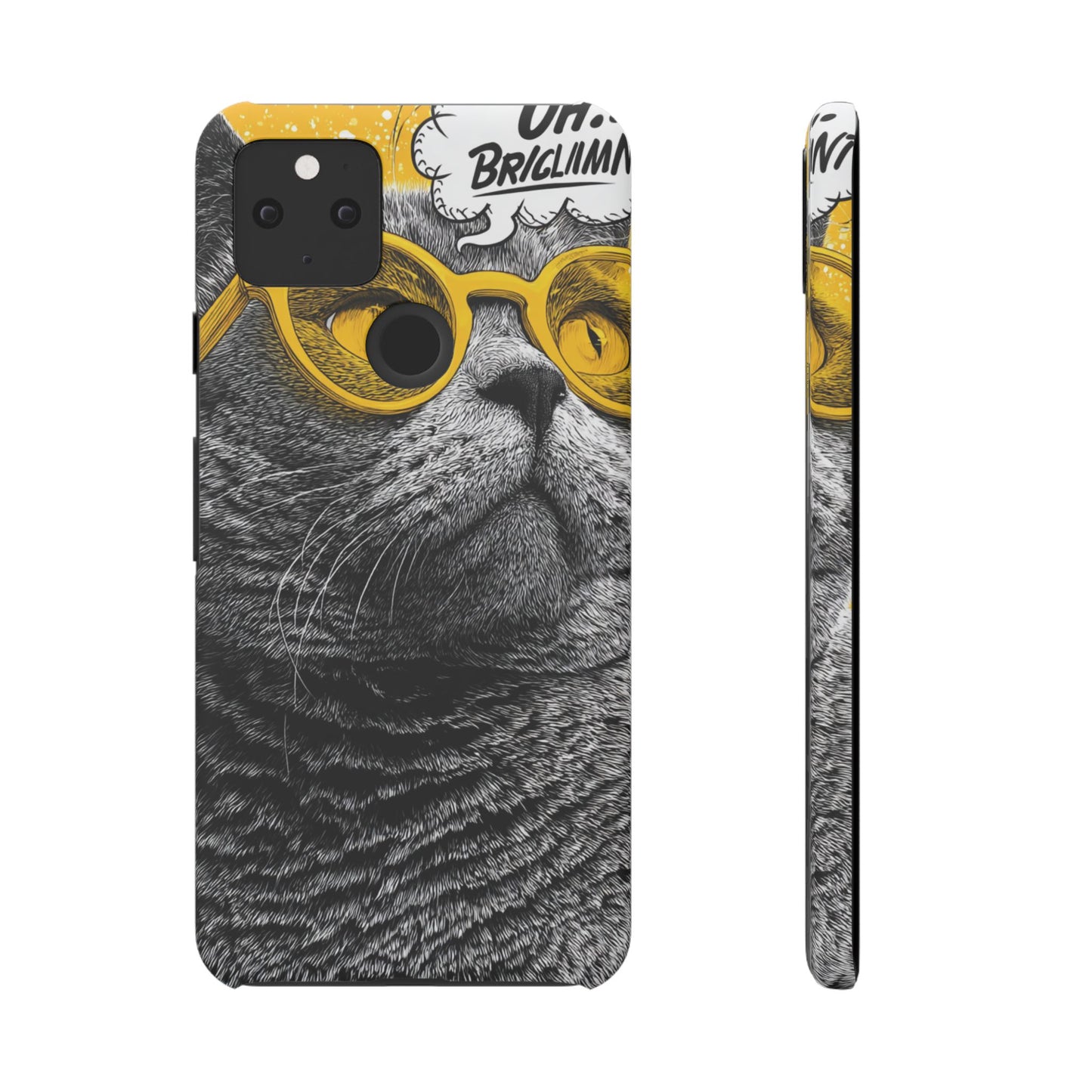 Playful Cat Snap Case - Quirky Phone Cover for Cat Lovers, Gift for Pet Enthusiasts, Funny Accessory for Any Occasion